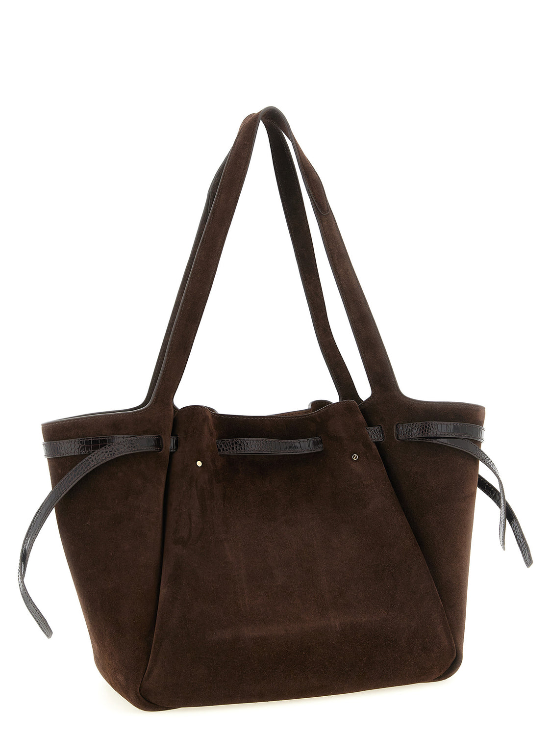 Brown Bovine Leather Tote Bag