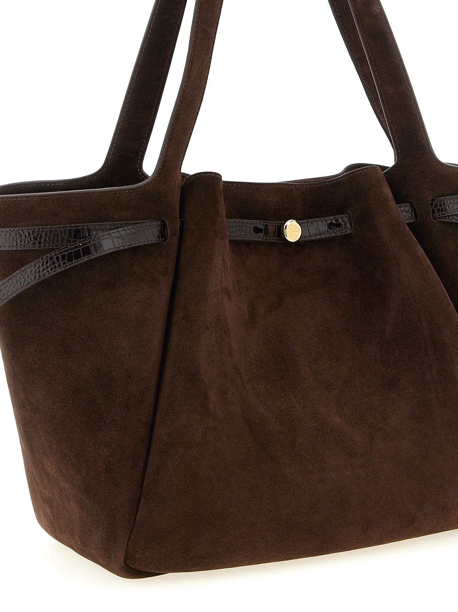 Brown Bovine Leather Tote Bag