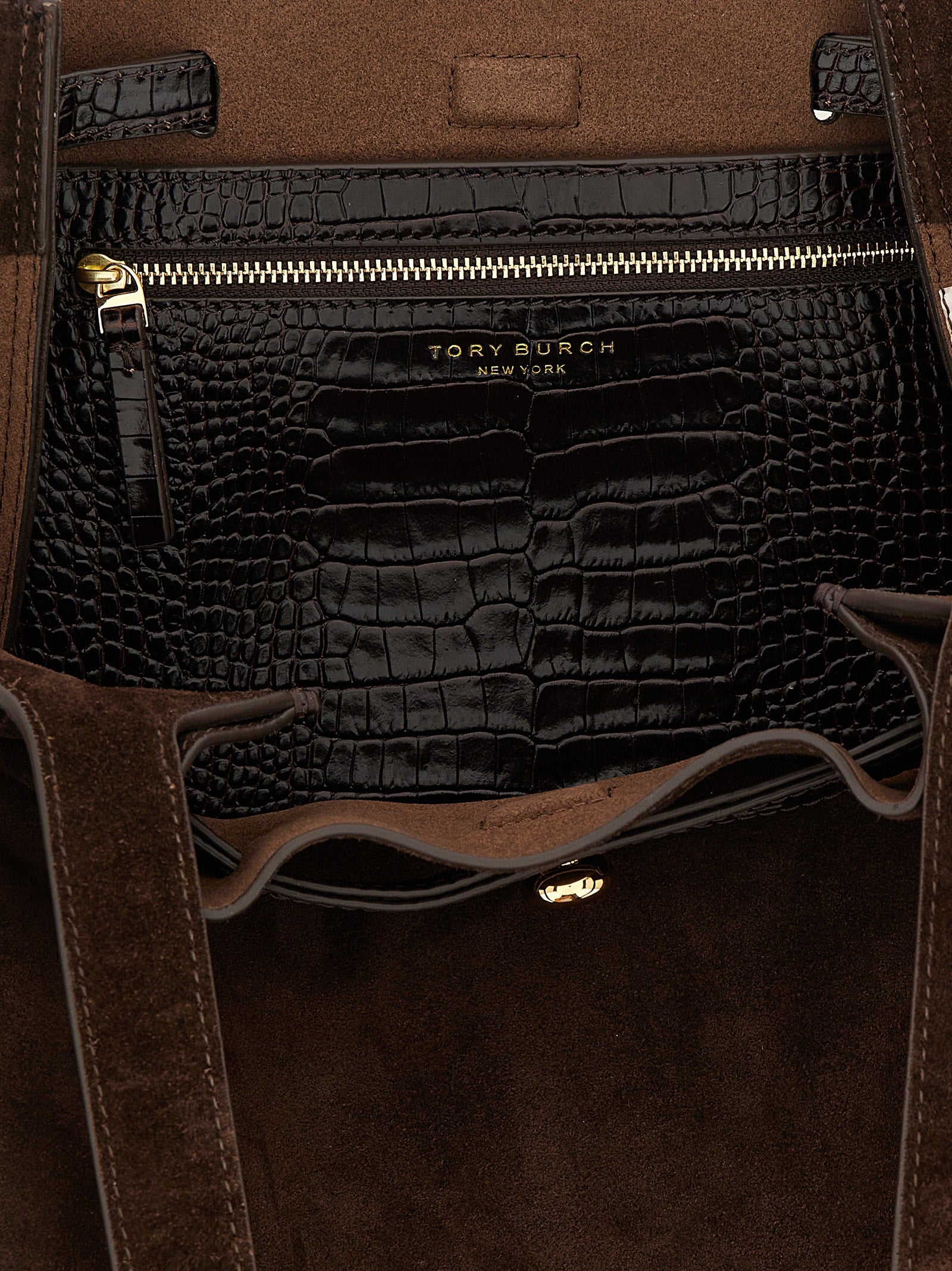 Brown Bovine Leather Tote Bag