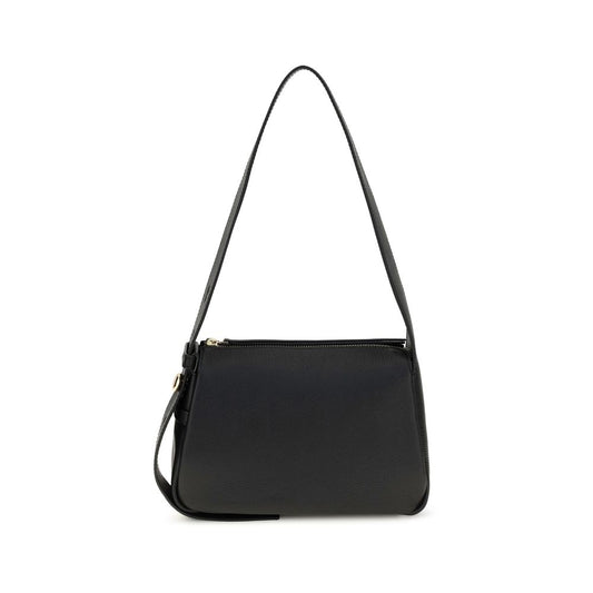 Black Calf Leather Bos Taurus Shoulder Bag
