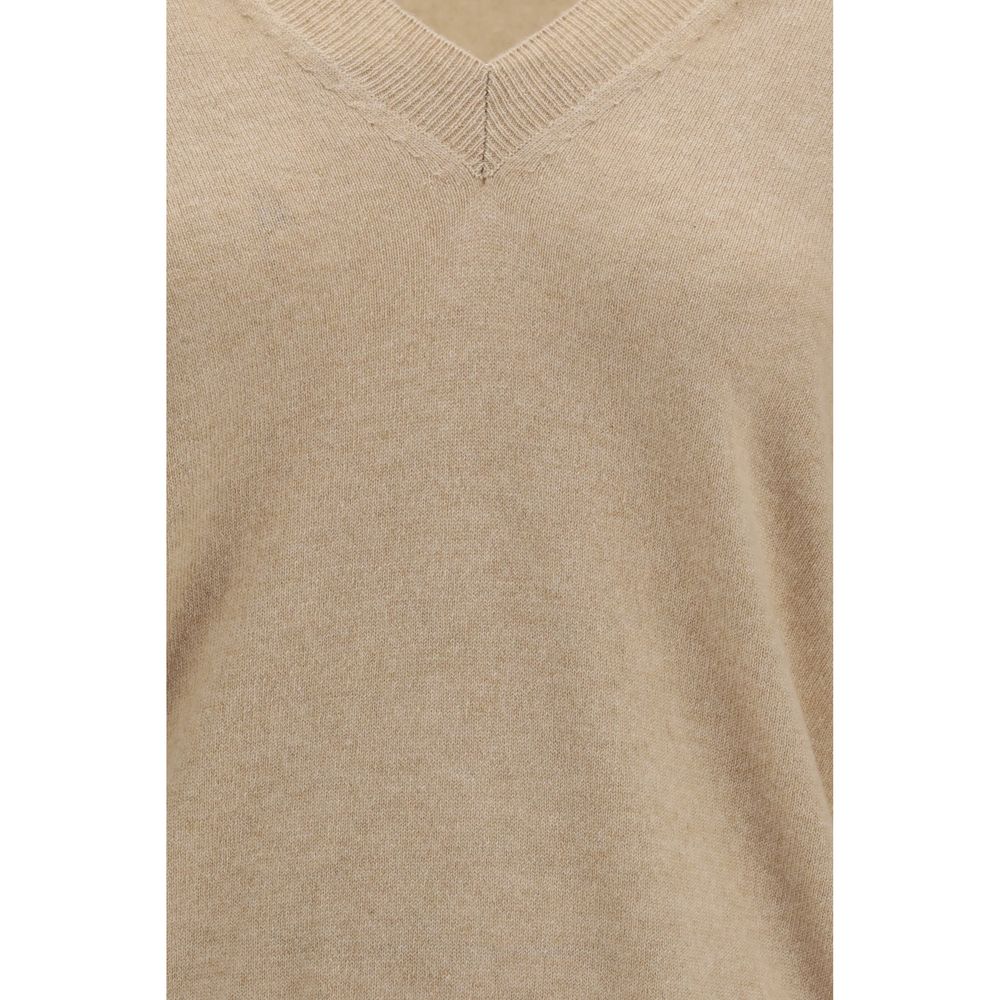 Beige Cashmere Sweater