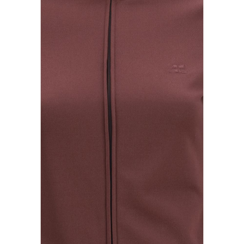 Bordeaux Polyester Sweatshirt
