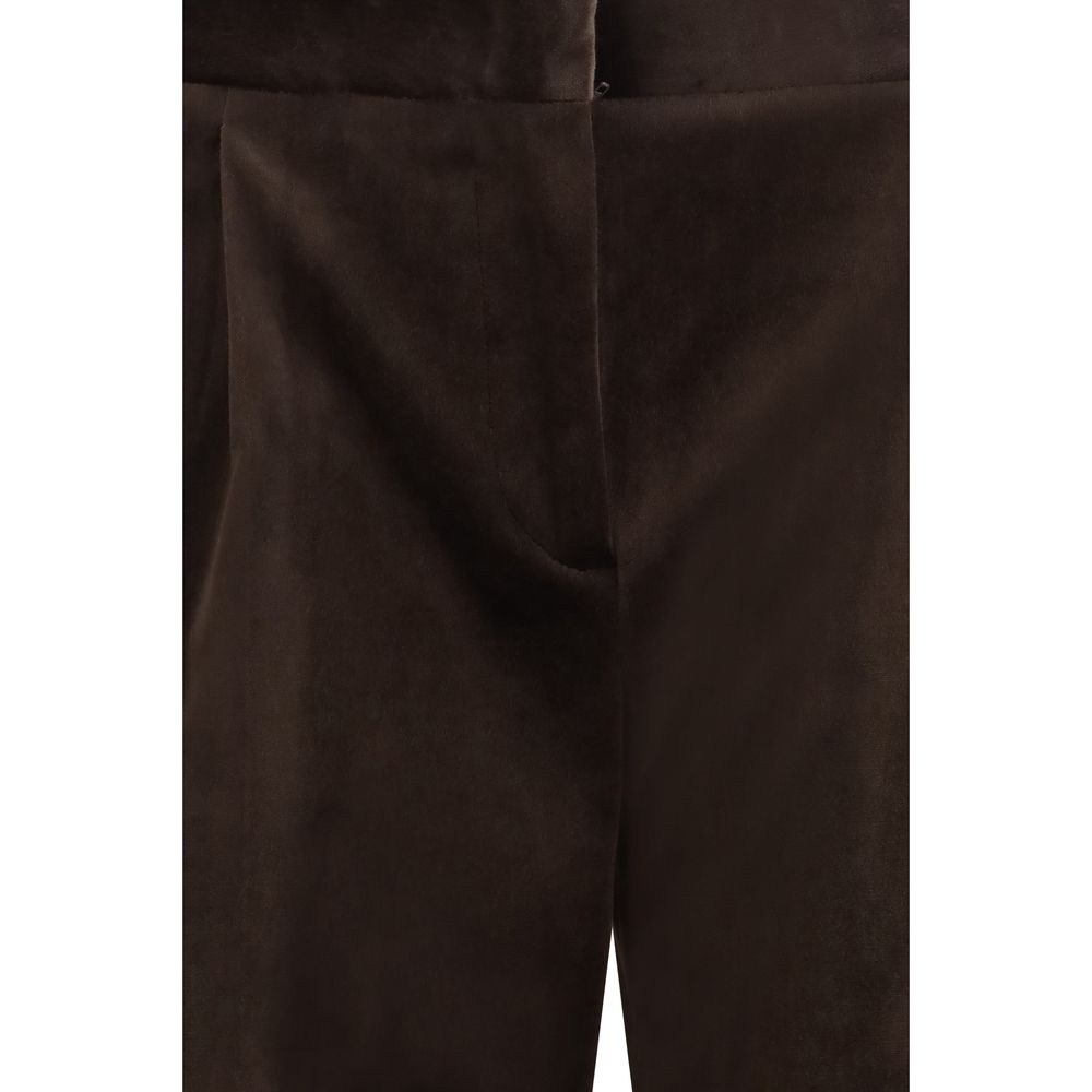 Brown Cotton Pants