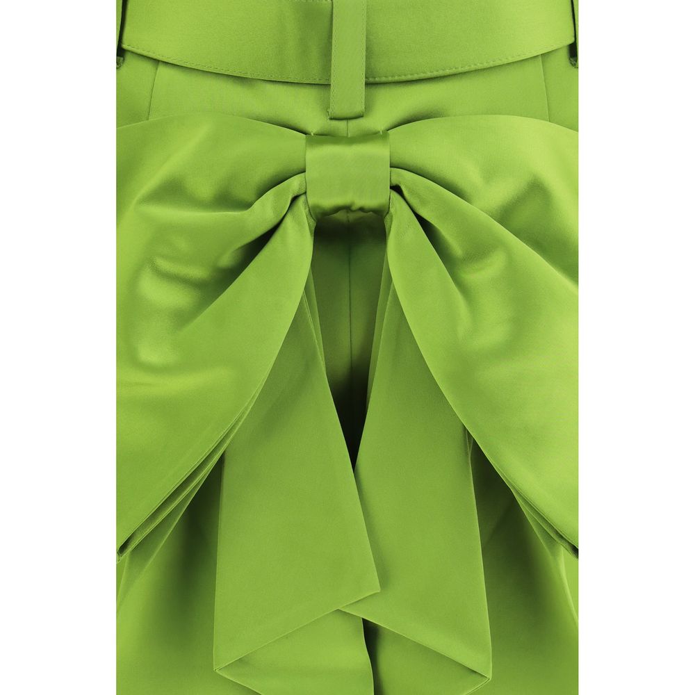 Bicolor Polyester Mini Skirt