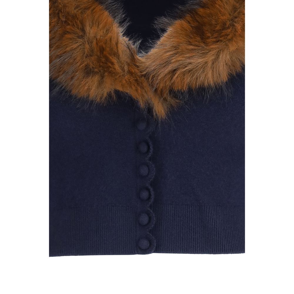 Blue Wool Oves Aries Cardigan