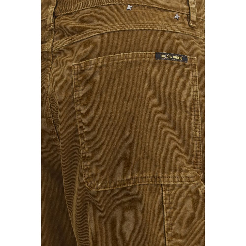 Brown Cotton Cargo Pants