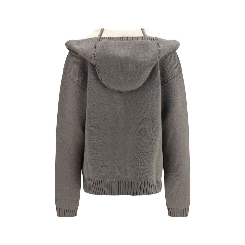Gray Wool Oves Aries Hoodie