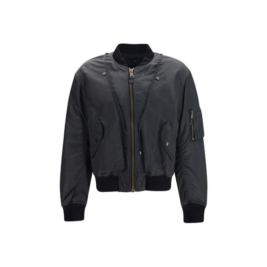 Gray Polyamide Bomber