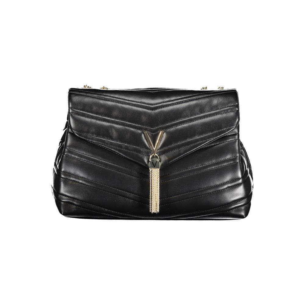 Nero Polyurethane Women's Bag with Chain Shoulder Strap