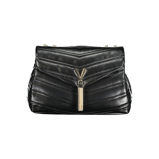 Nero Polyurethane Women's Bag with Chain Shoulder Strap