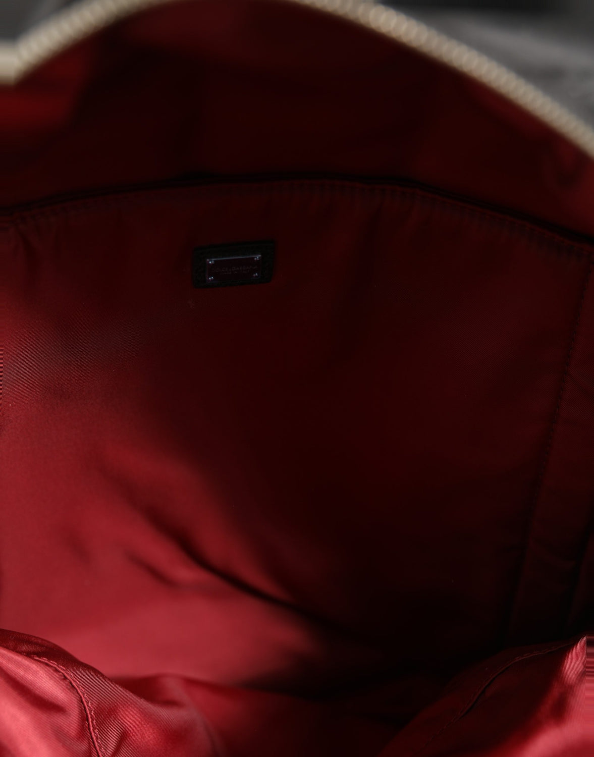 Men Black #DG LOVE Logo Patches Nylon Backpack Bag