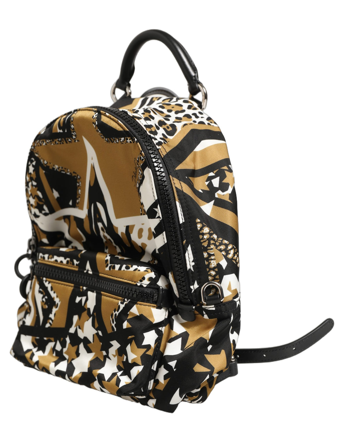 Multicolor Star Nylon School Travel Backpack Borse Bag