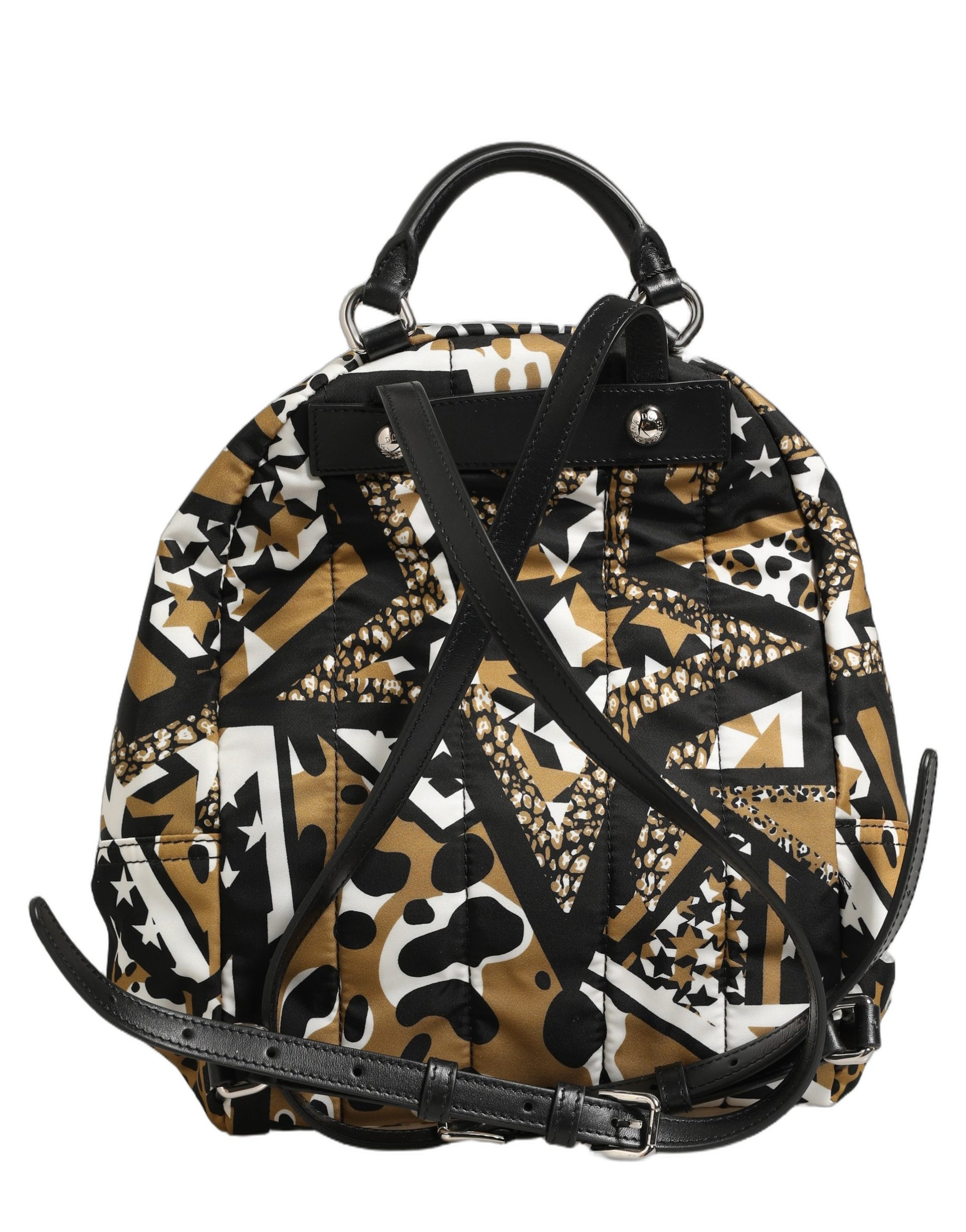 Multicolor Star Nylon School Travel Backpack Borse Bag