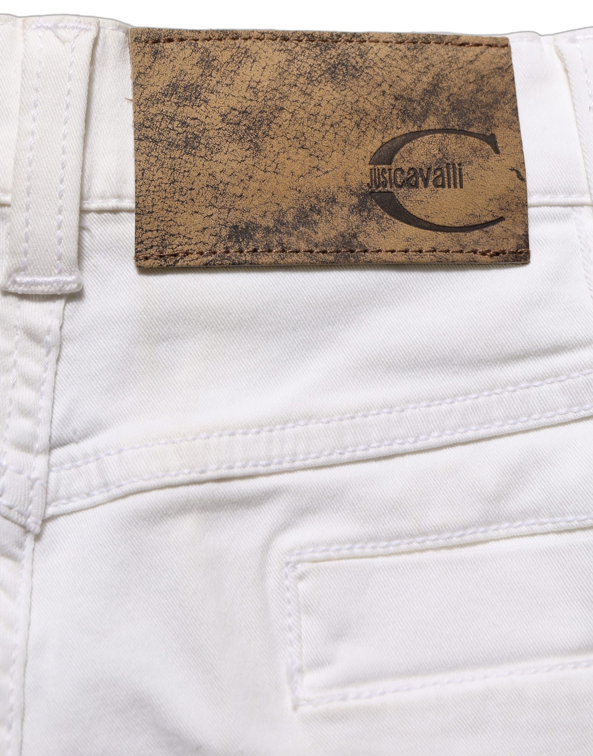 White High Waist Wide Leg Denim Trouser Jeans