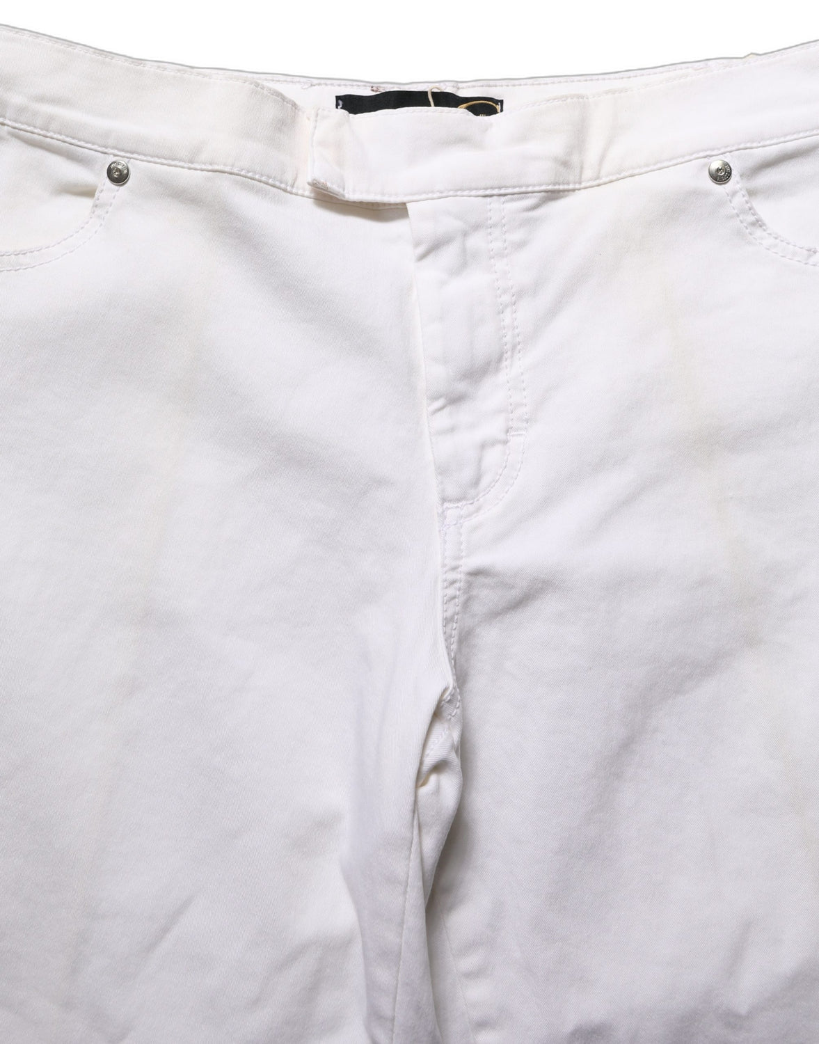 White High Waist Wide Leg Denim Trouser Jeans
