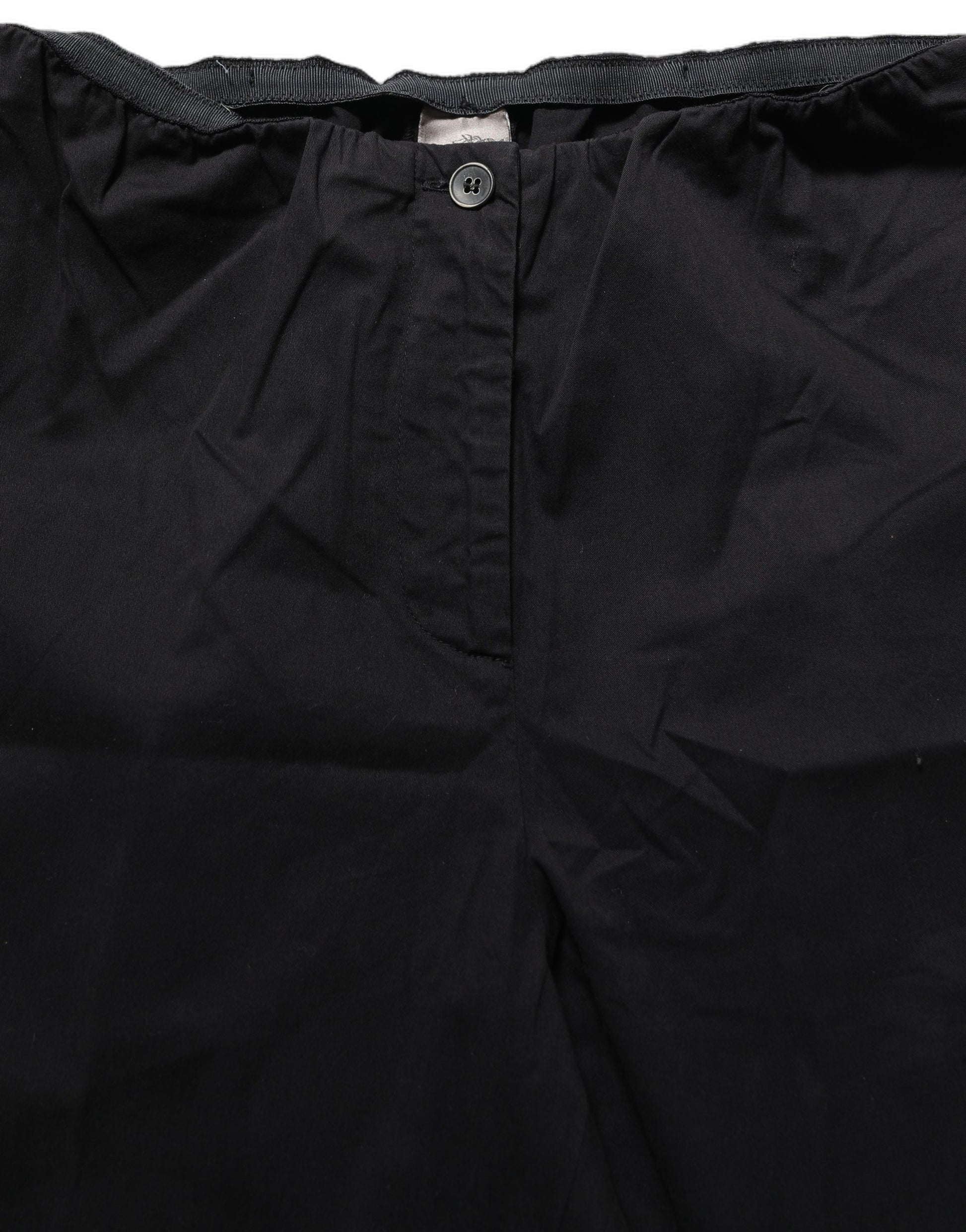 Black High-Waisted Straight Chino Women Trouser Pants