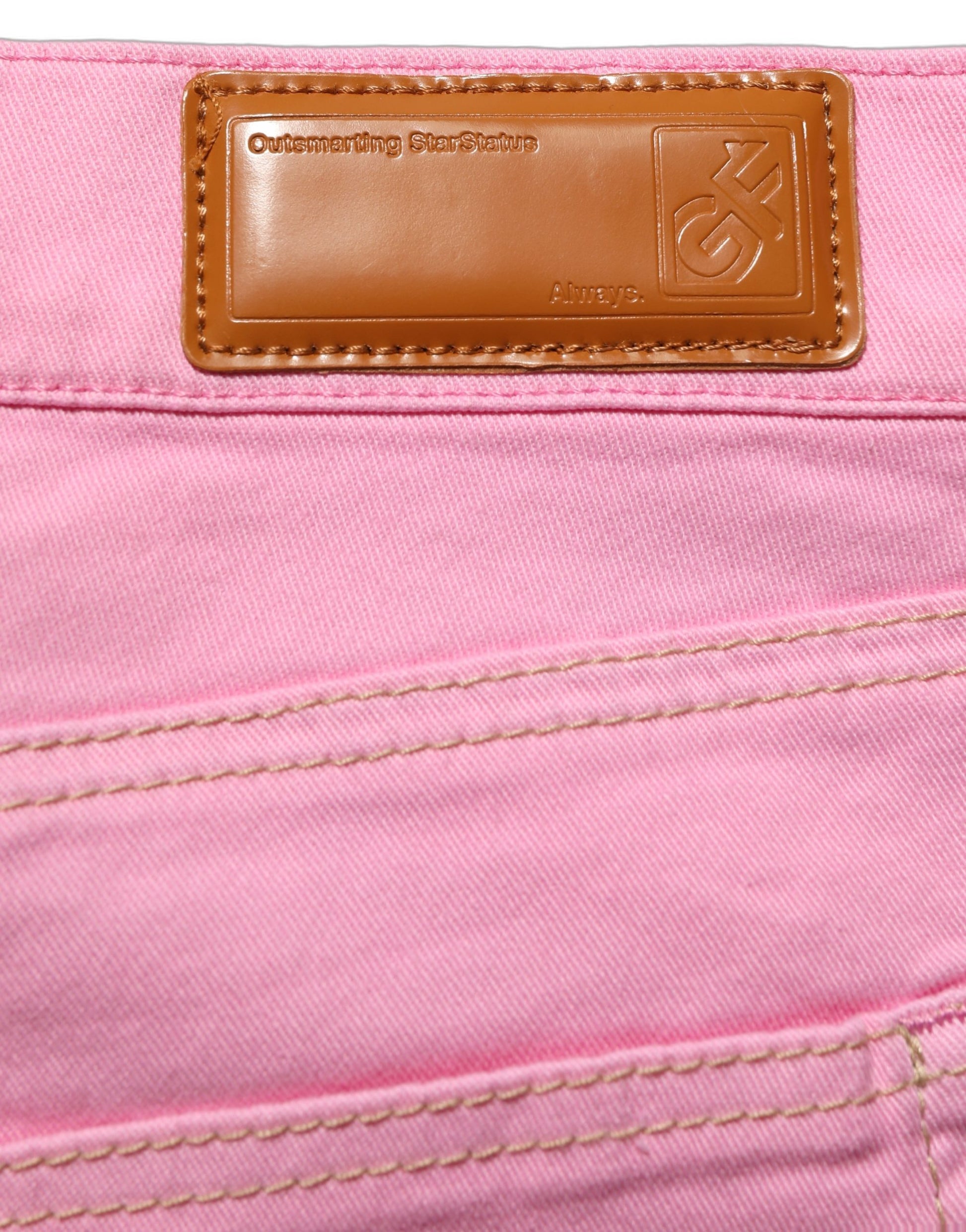 Pink Mid-Waisted Flared Denim Casual Jeans