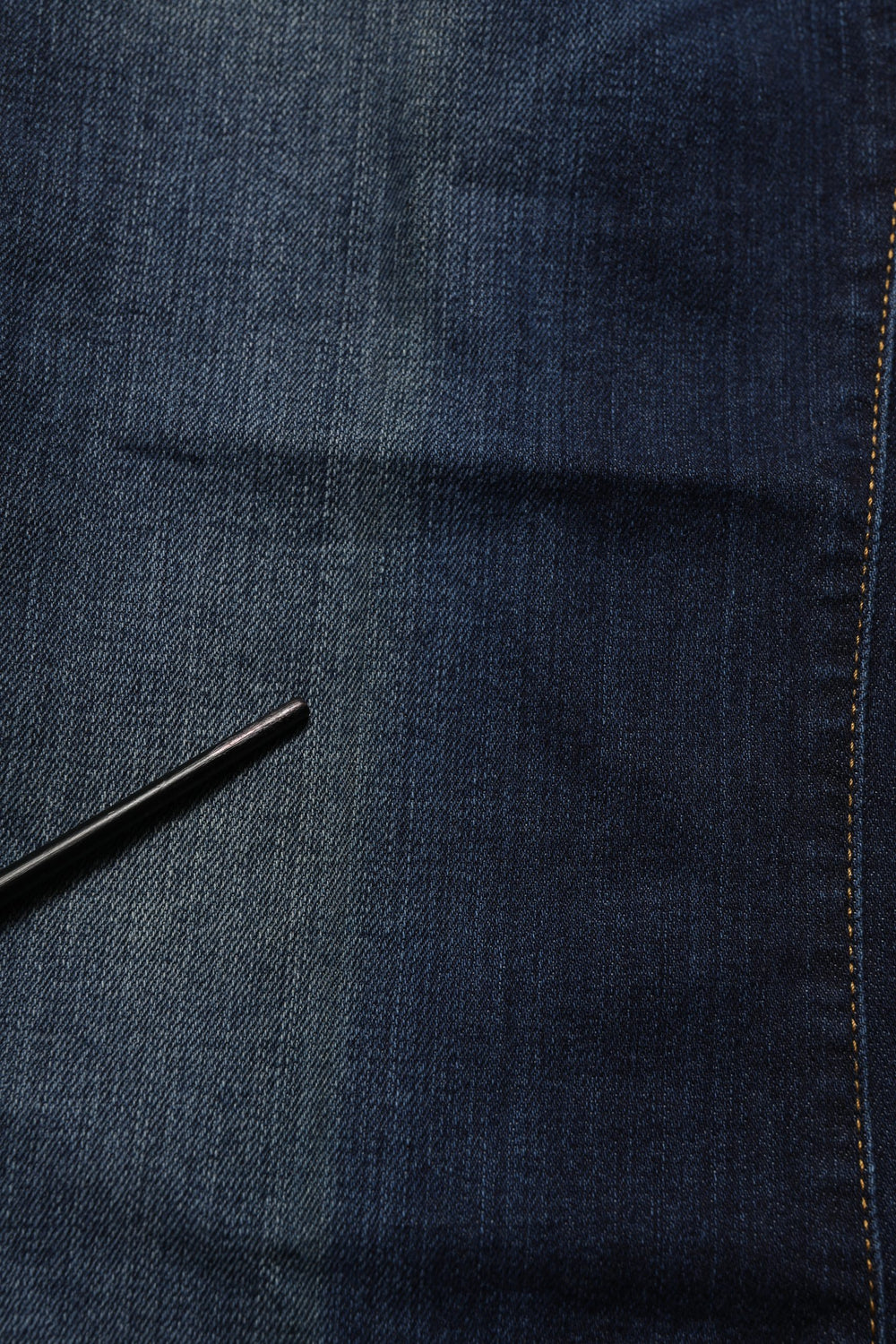 Dark Blue Washed Mid-Waisted Flared Denim Casual Jeans