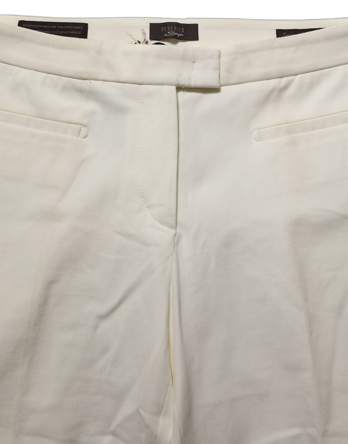 Off White MidWaist Tapered Women Chino Trouser Pants