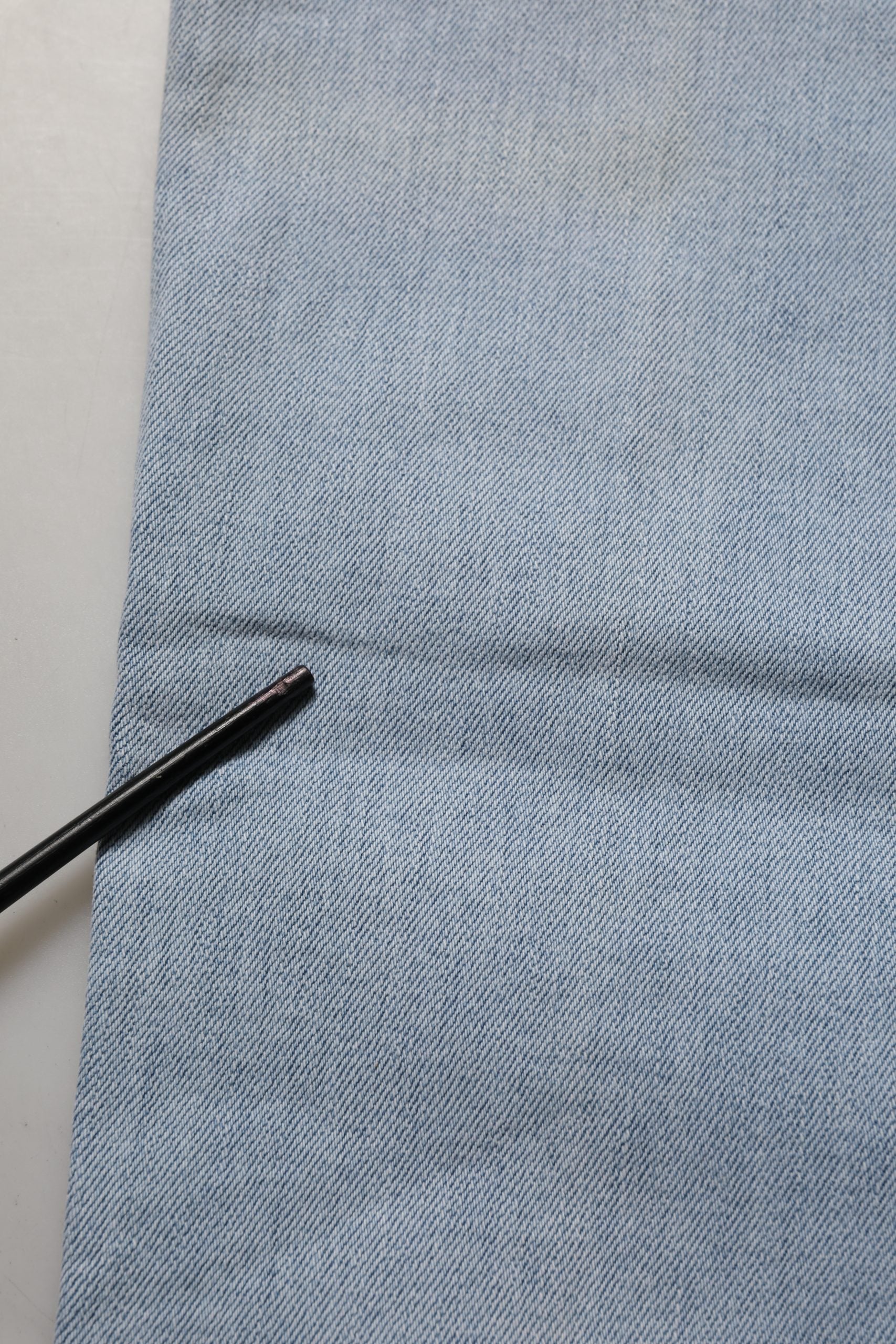 Light Blue High Waist Tapered Denim Cotton Stretch Jeans
