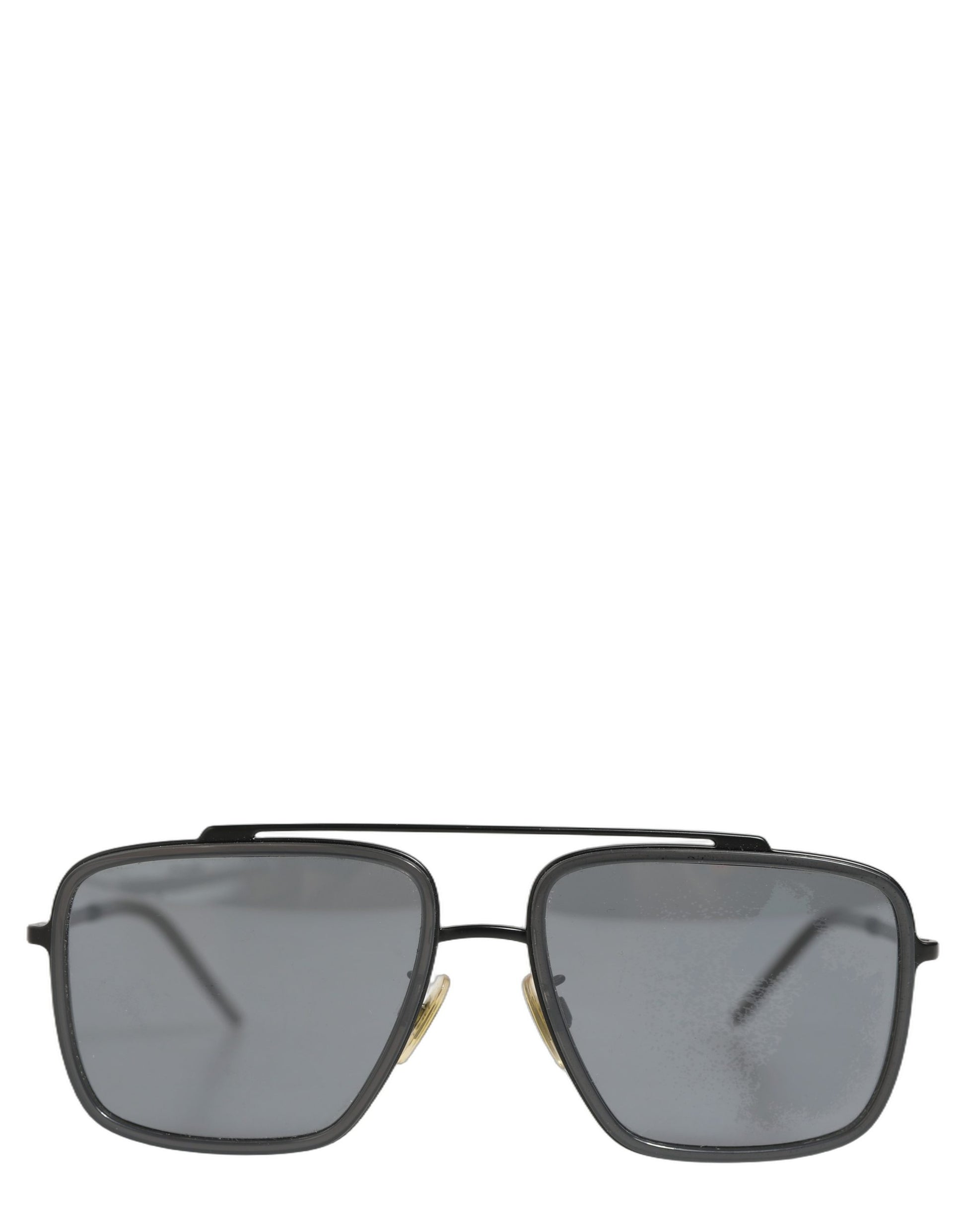 Women DG2262 Black Metal Square Frame Eyewear Sunglasses