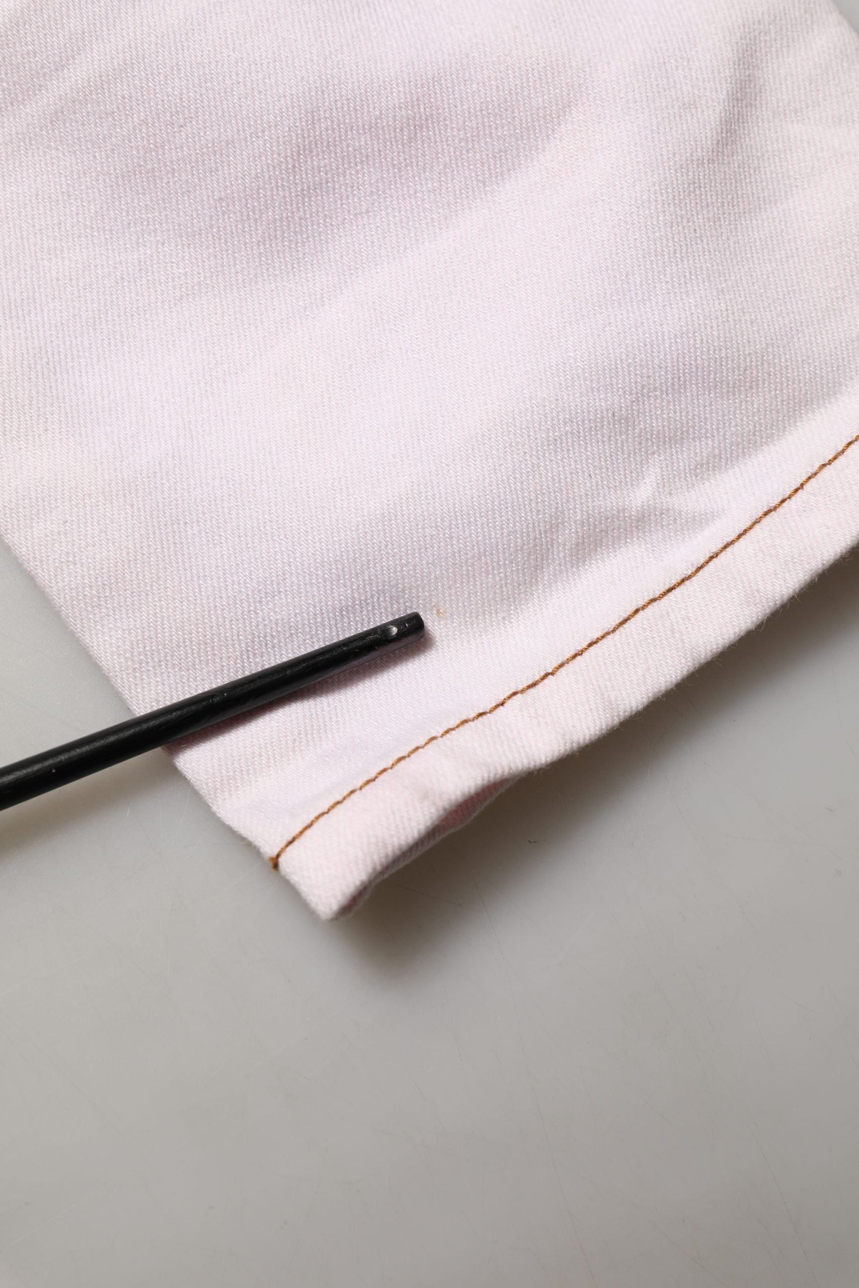 Light Pink Cotton Mid Waist Denim Trouser Jeans