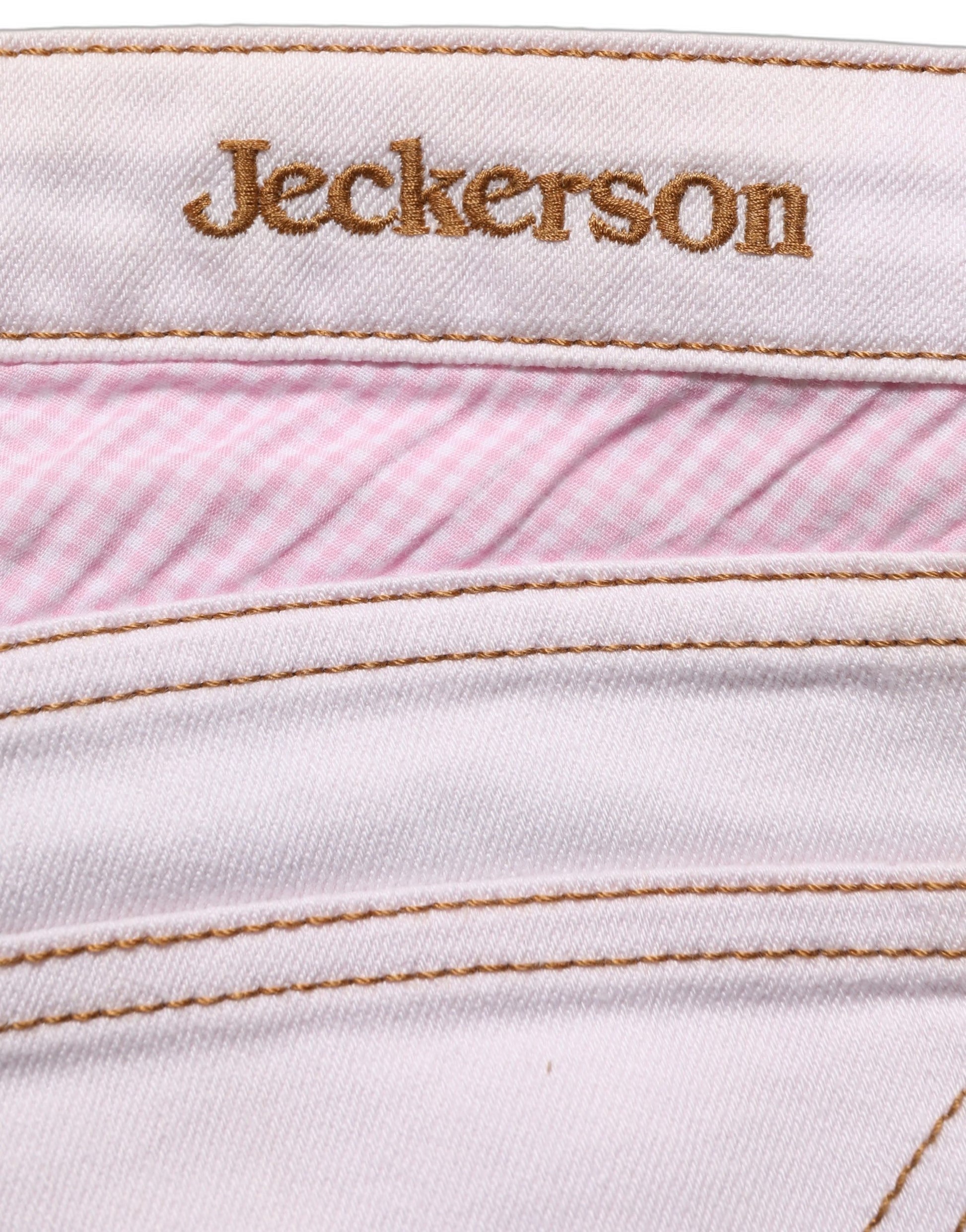 Light Pink Cotton Mid Waist Denim Trouser Jeans