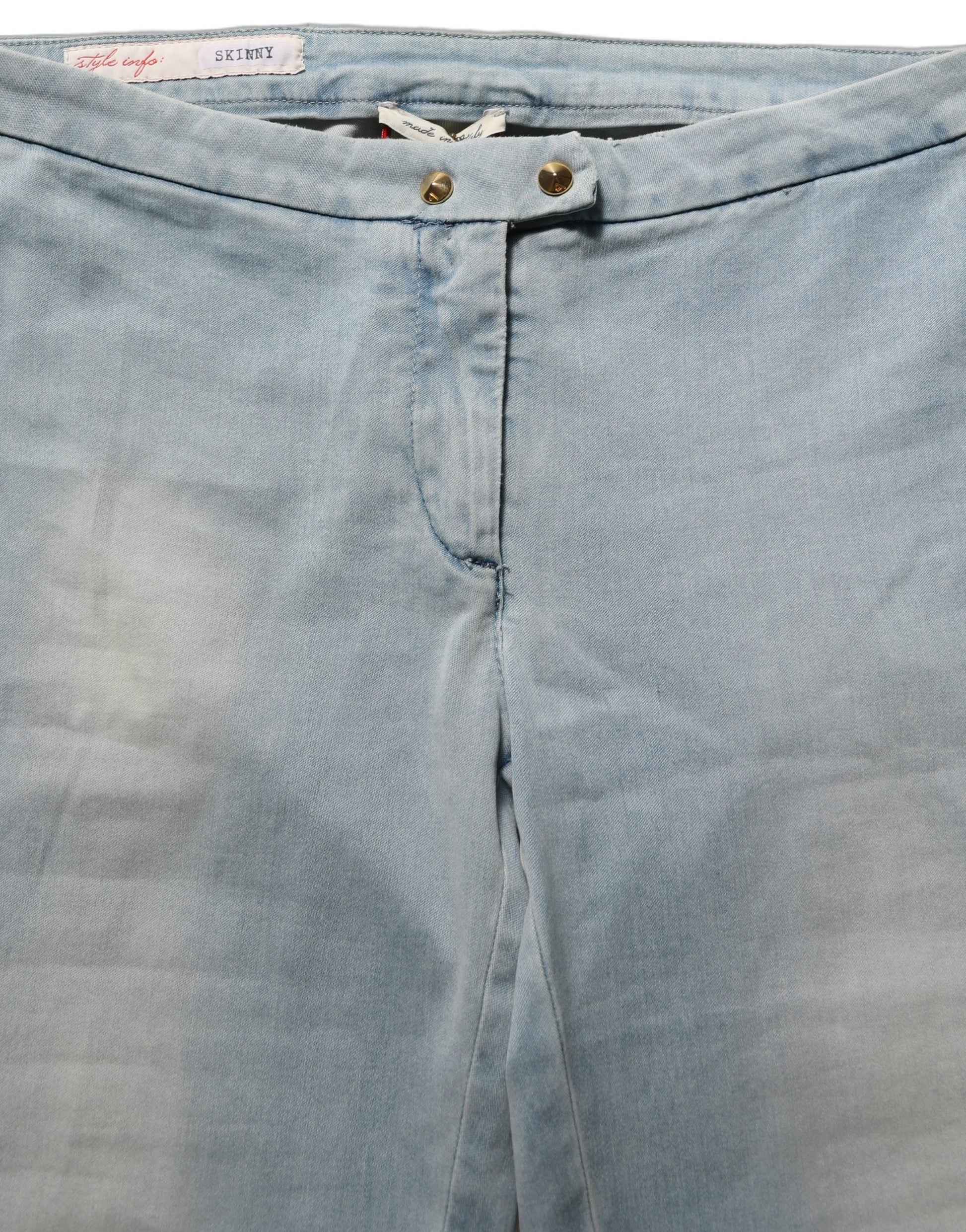 Light Blue Washed Stretch Skinny Denim Trouser Women Jeans