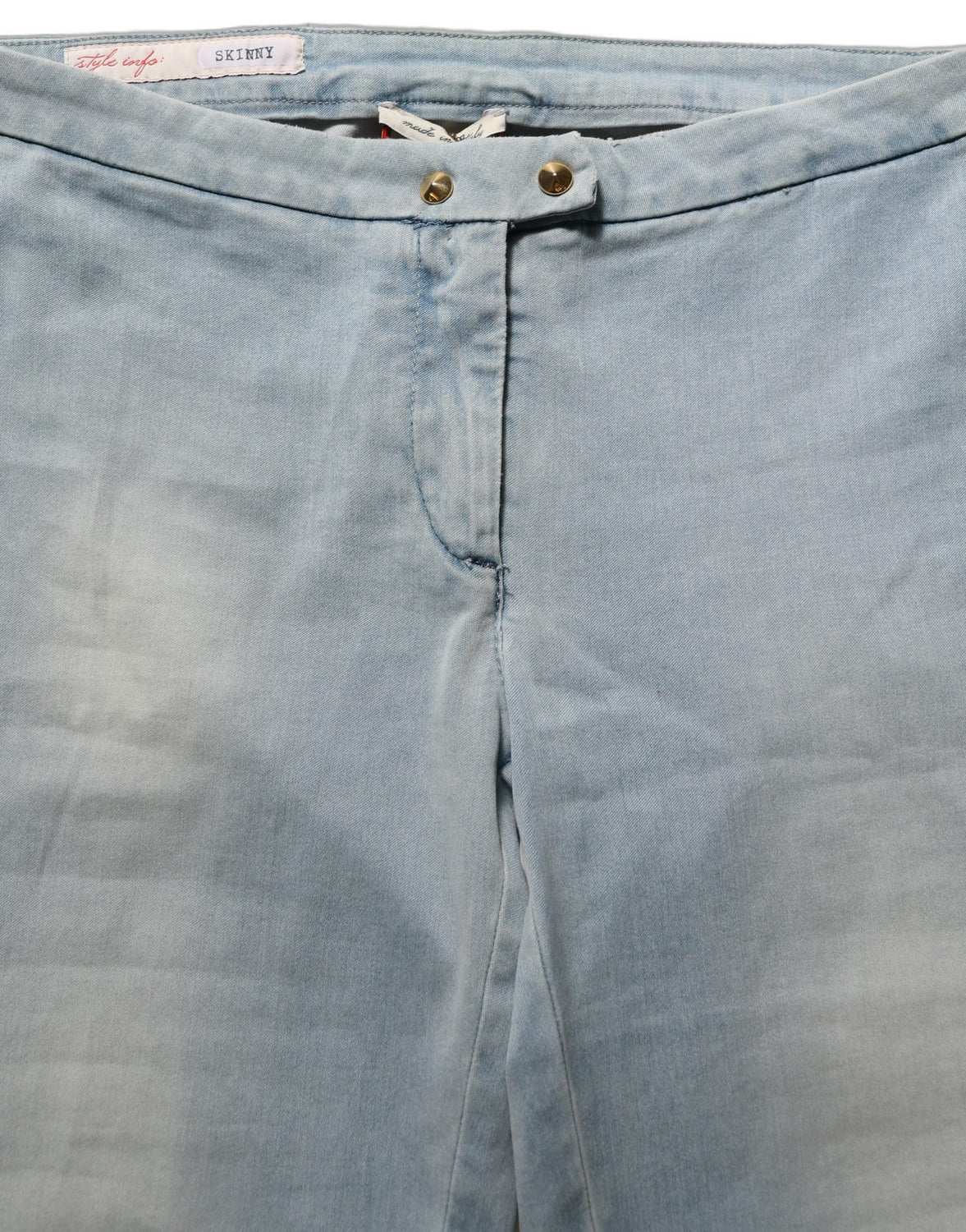Light Blue Washed Stretch Skinny Denim Trouser Women Jeans