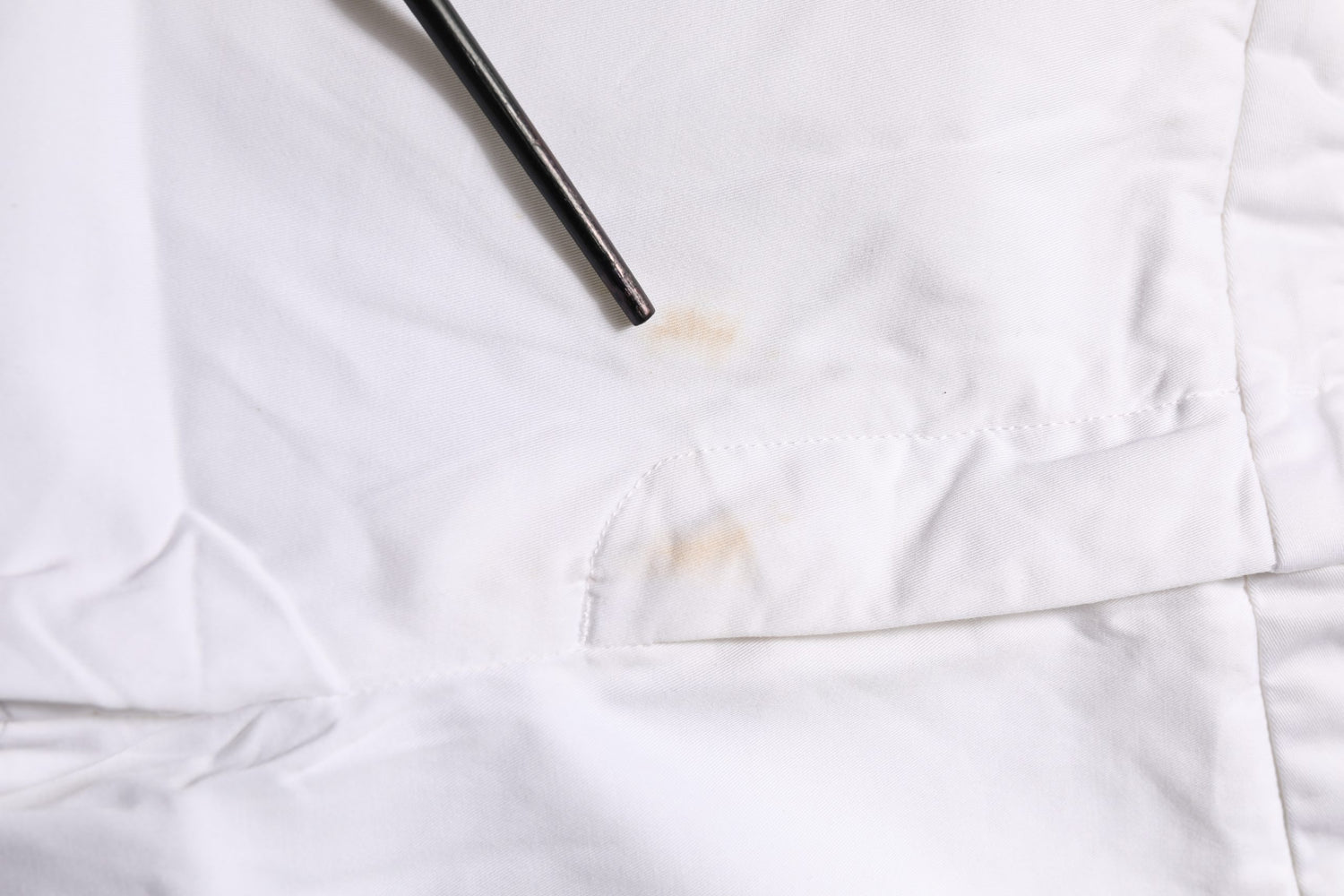 White Low Waist Straight Formal Trouser Pants