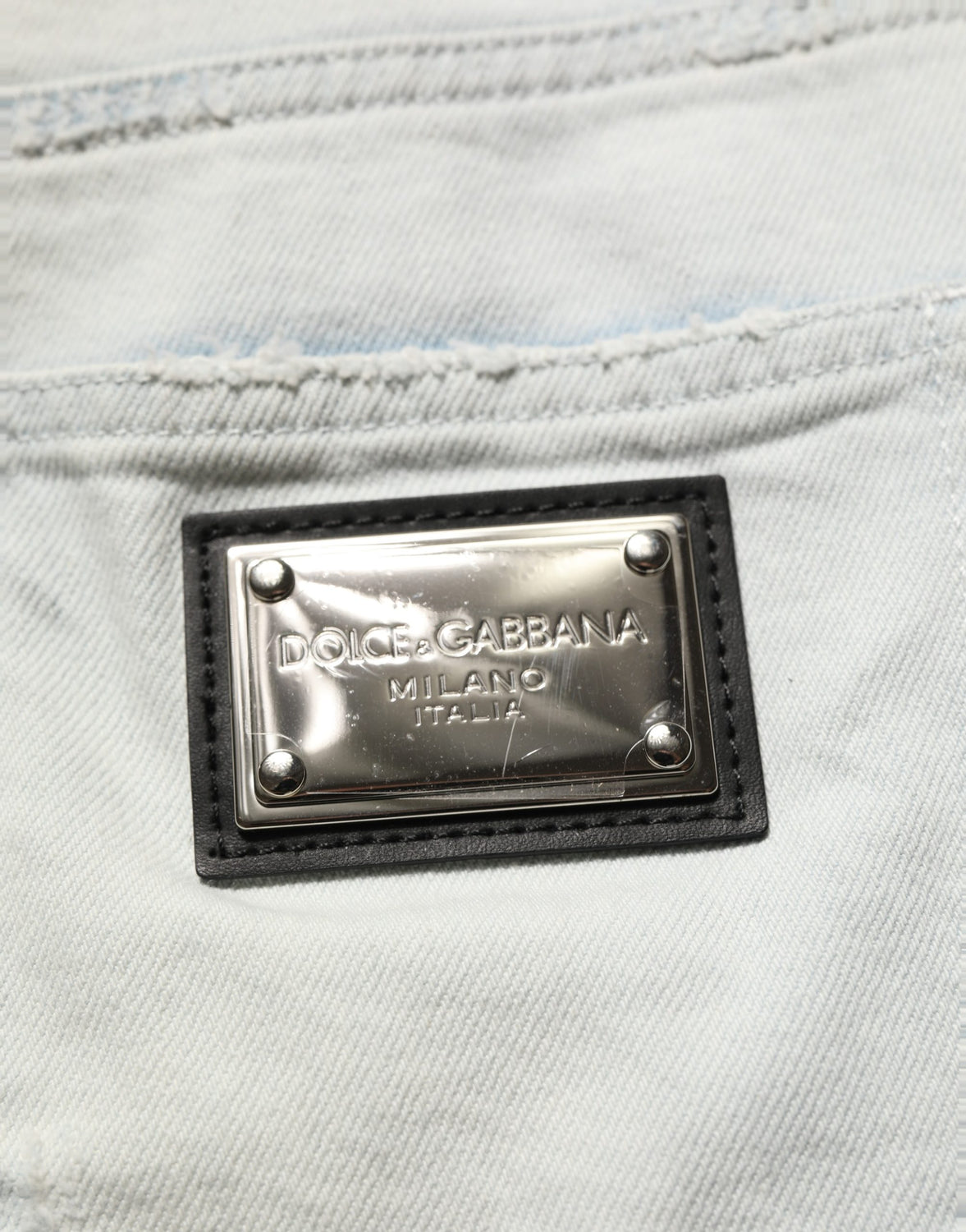 Light Blue Cotton Stretch Skinny Denim Jeans