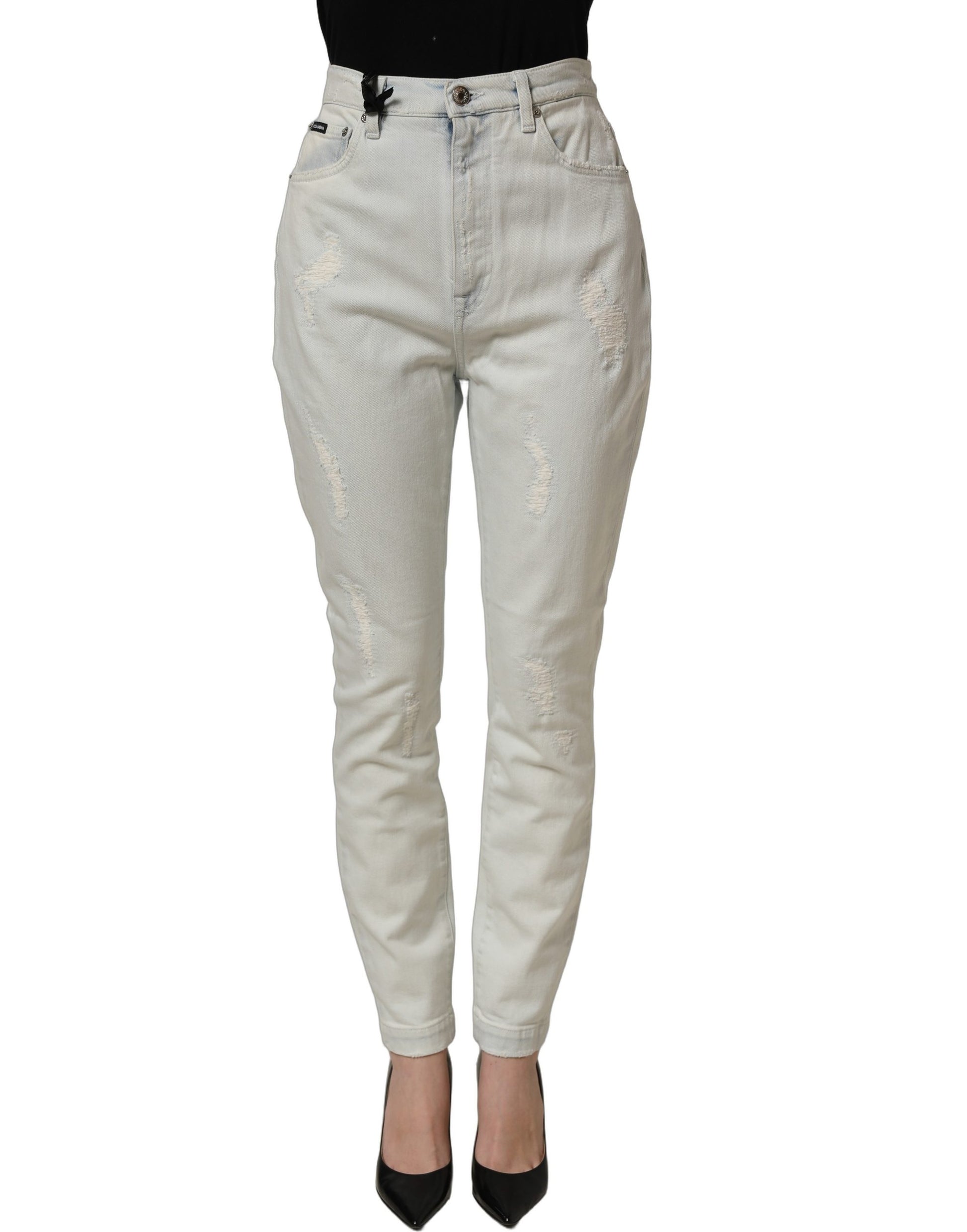 Light Blue Cotton Stretch Skinny Denim Jeans