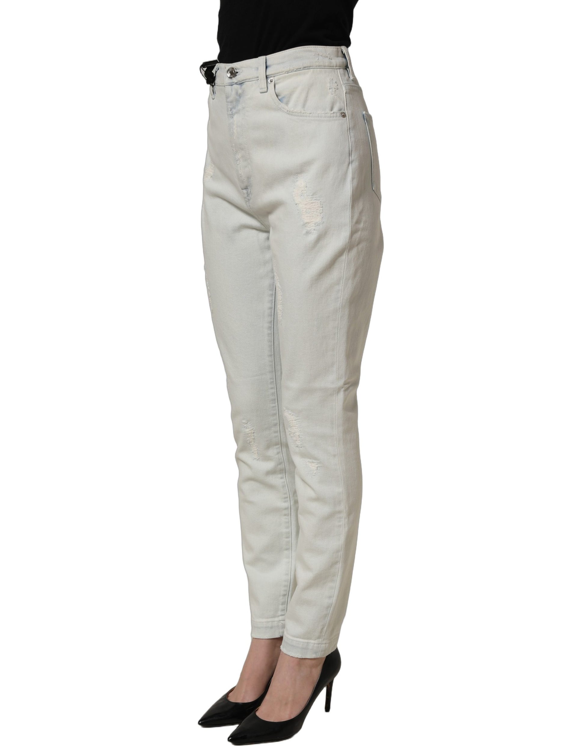 Light Blue Cotton Stretch Skinny Denim Jeans