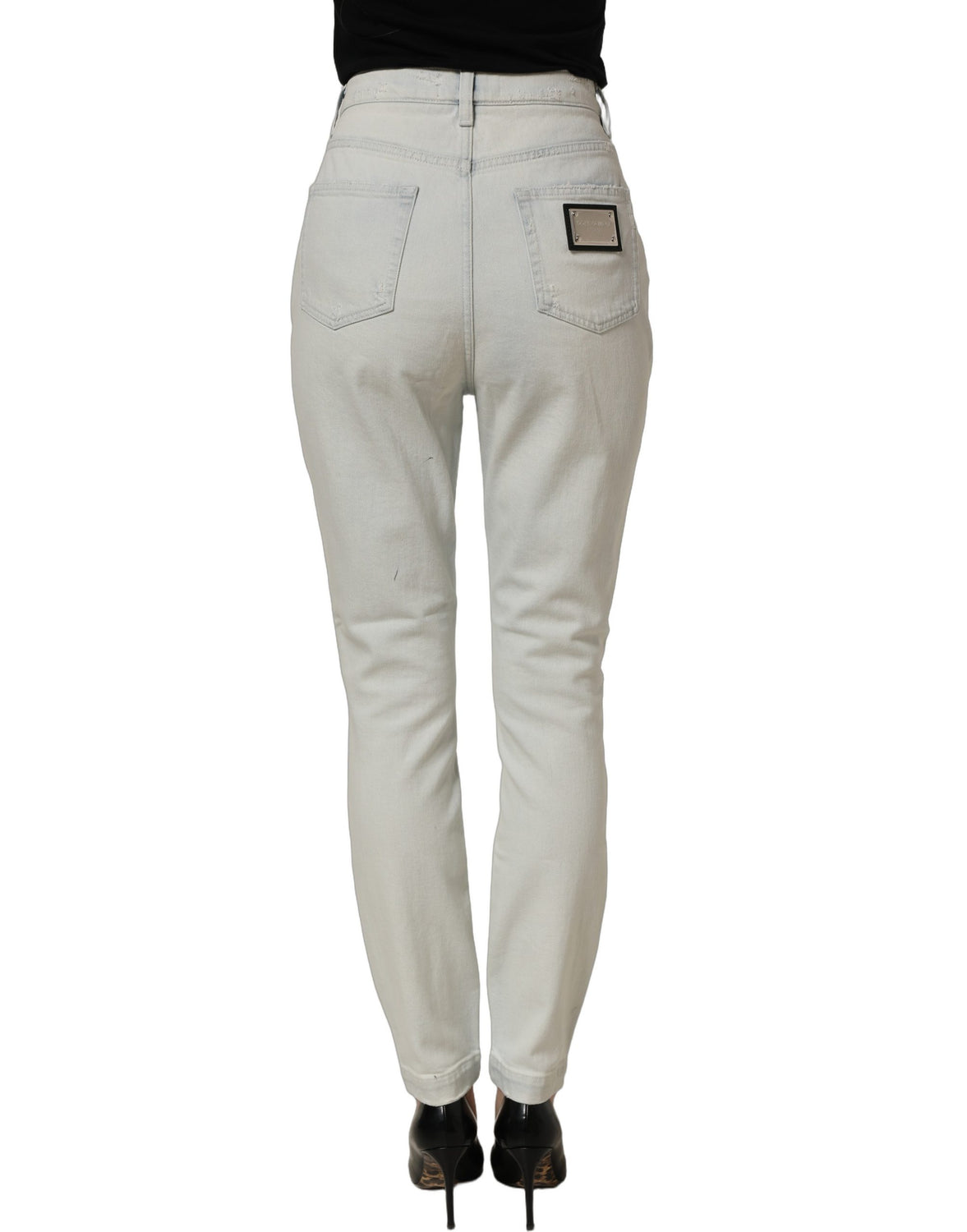 Light Blue Cotton Stretch Skinny Denim Jeans