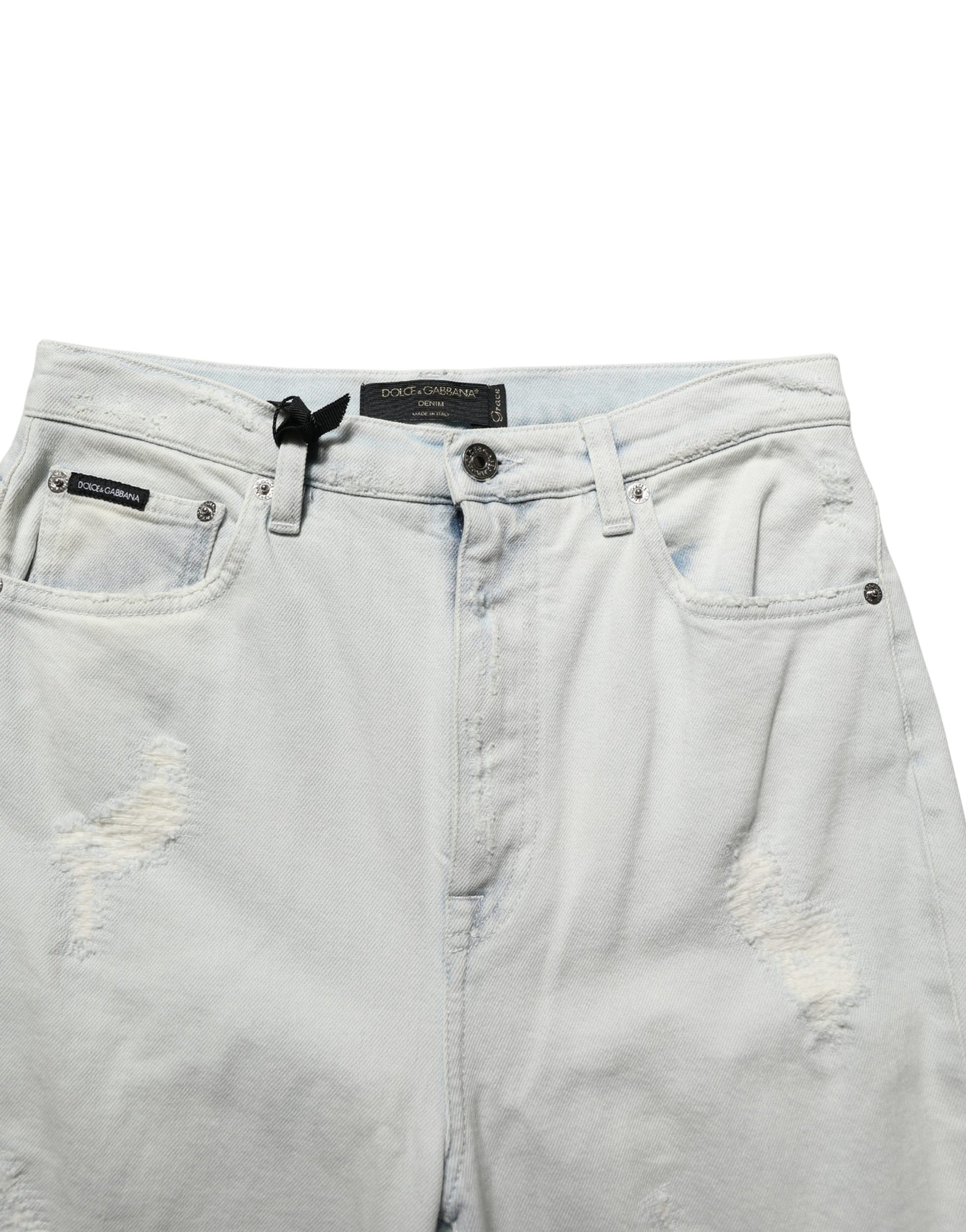 Light Blue Cotton Stretch Skinny Denim Jeans