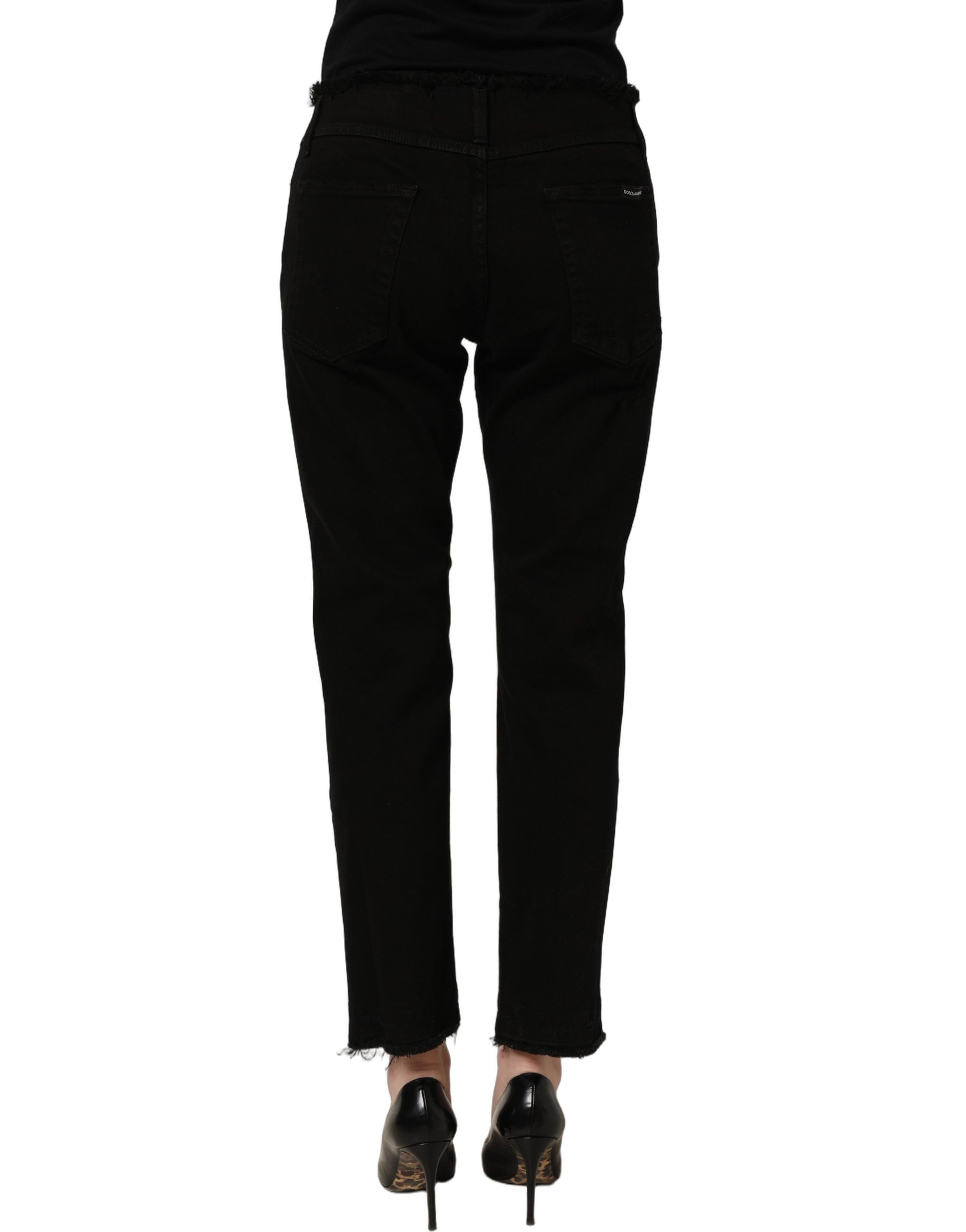 Black Cotton Skinny Denim Trouser Jeans