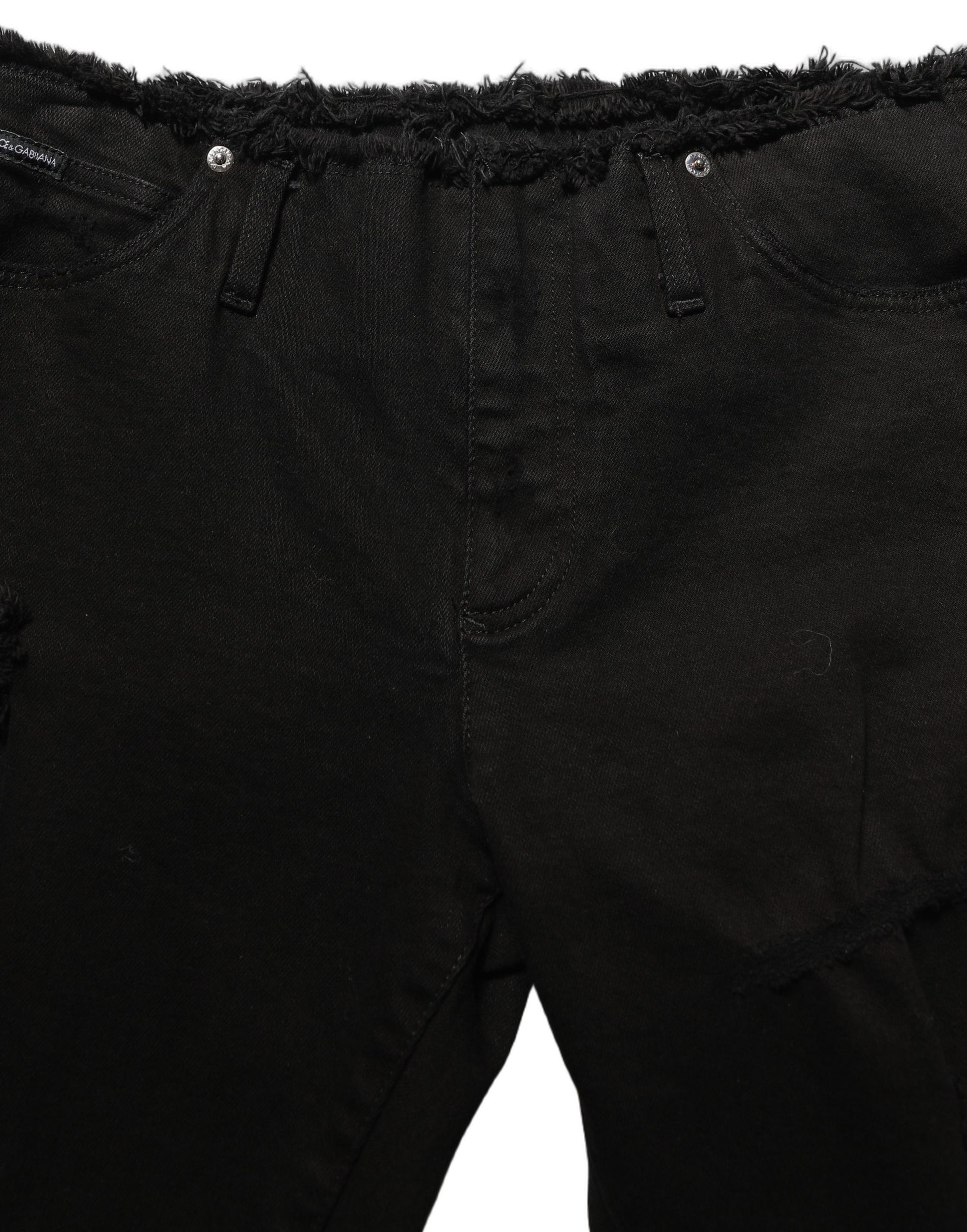Black Cotton Skinny Denim Trouser Jeans