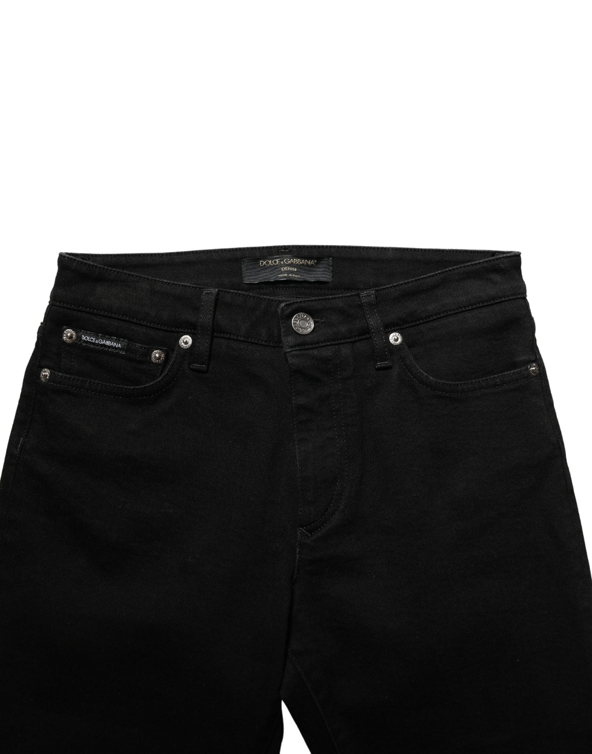 Black Cotton Stretch Skinny Denim Jeans