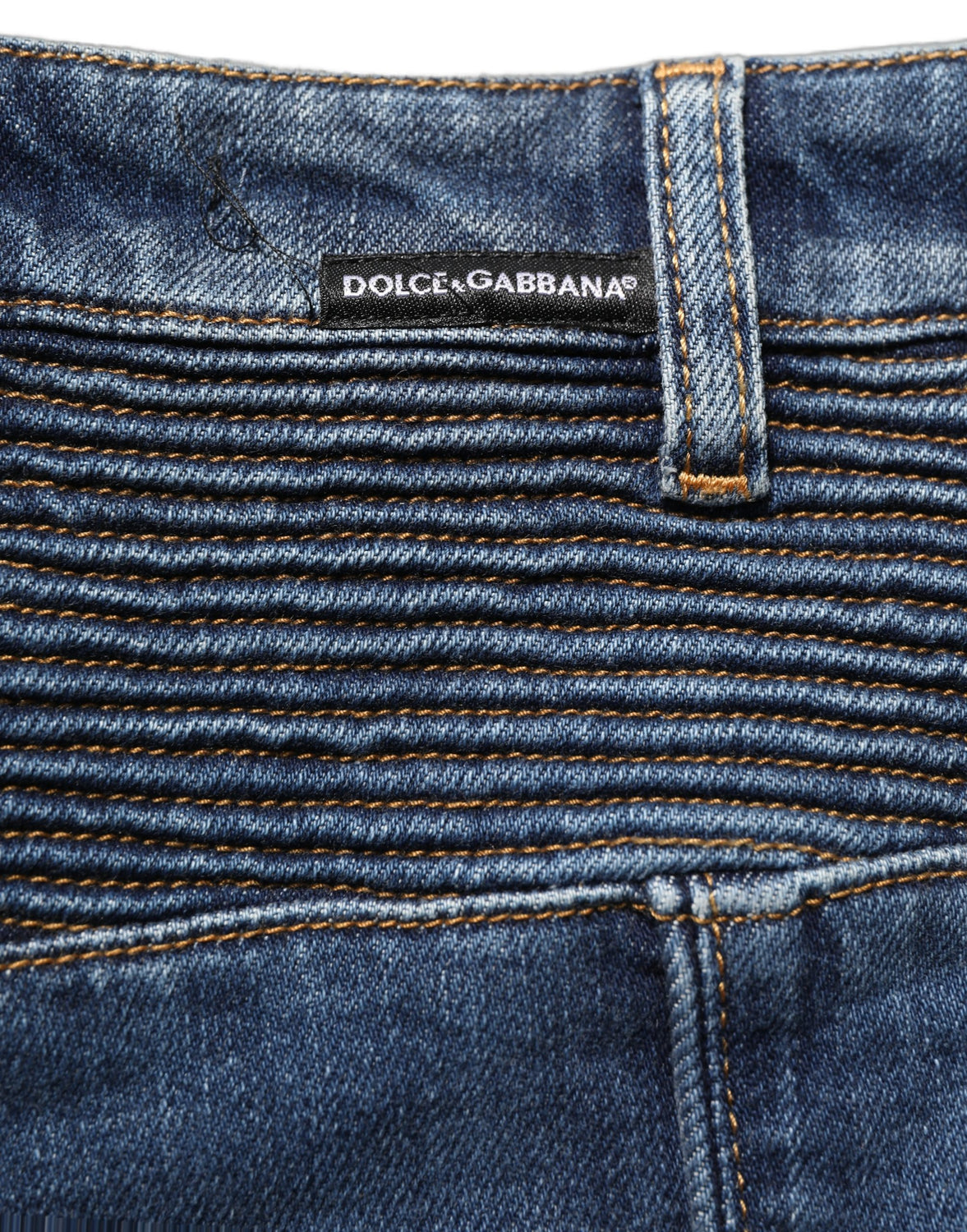 Dark Blue Cotton Stretch Skinny Denim Jeans
