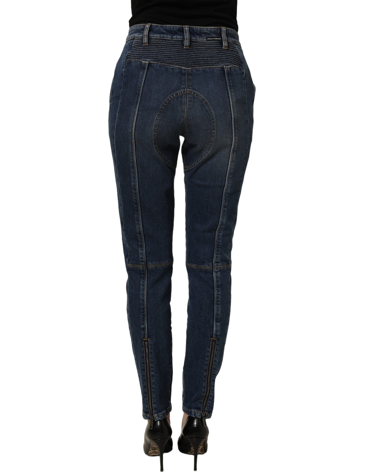 Dark Blue Cotton Stretch Skinny Denim Jeans