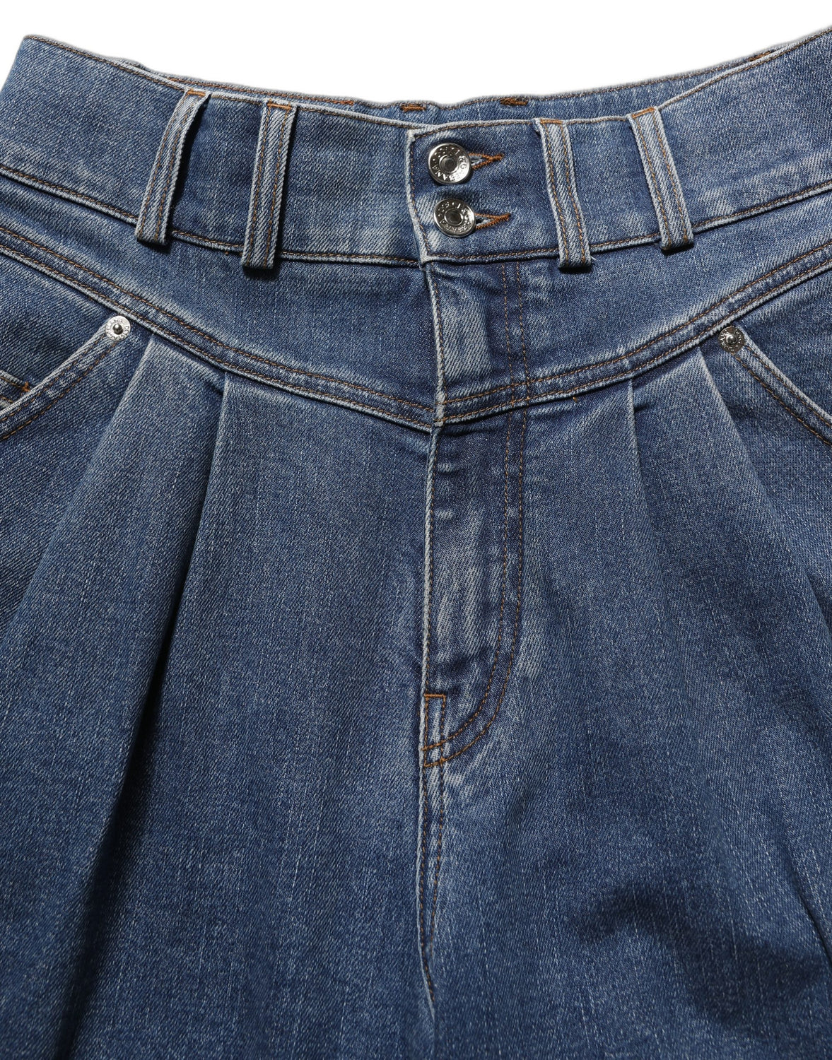 Dark Blue Cotton Stretch Tapered Denim Jeans