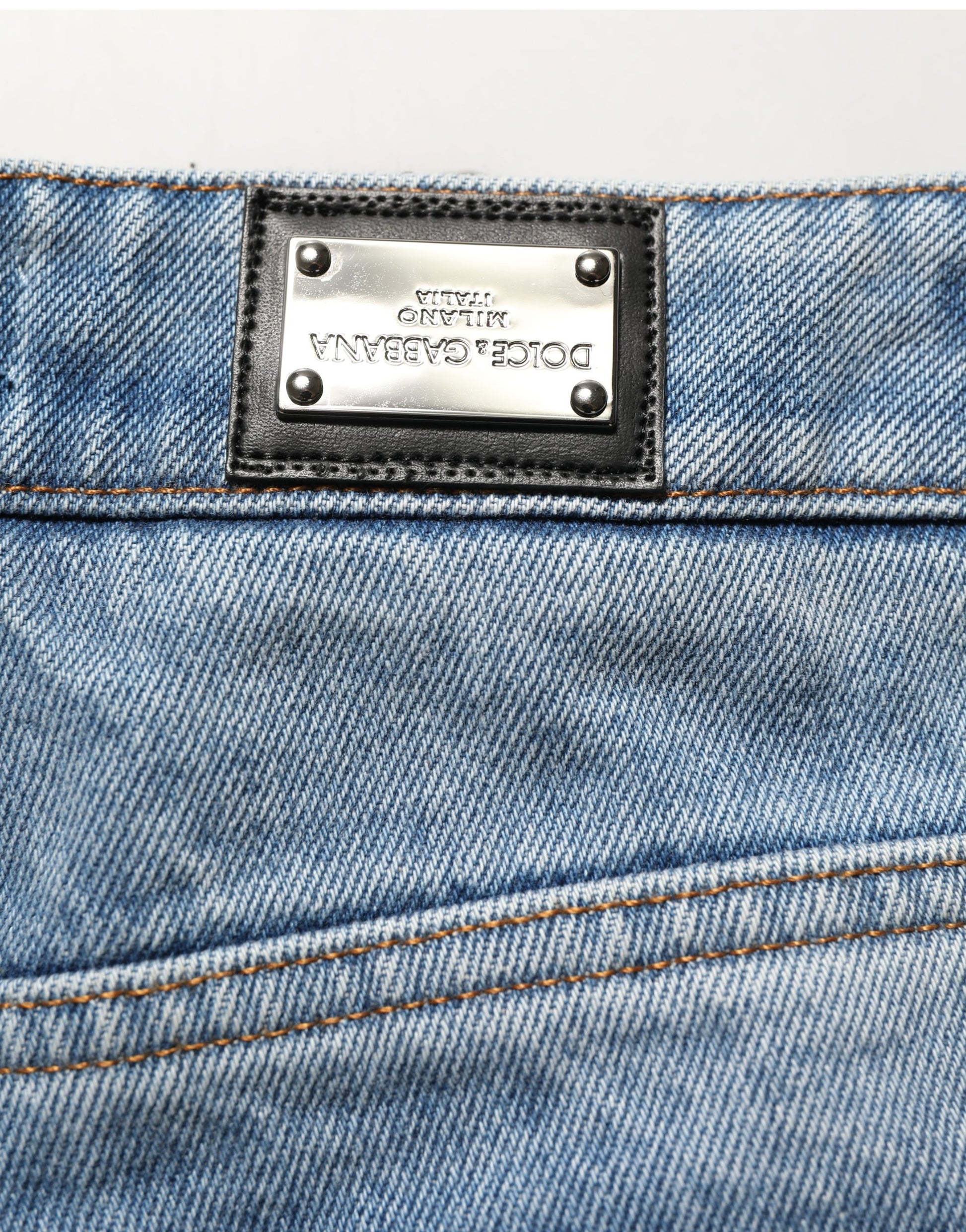 Blue Cotton Boot Cut Denim Trouser Jeans