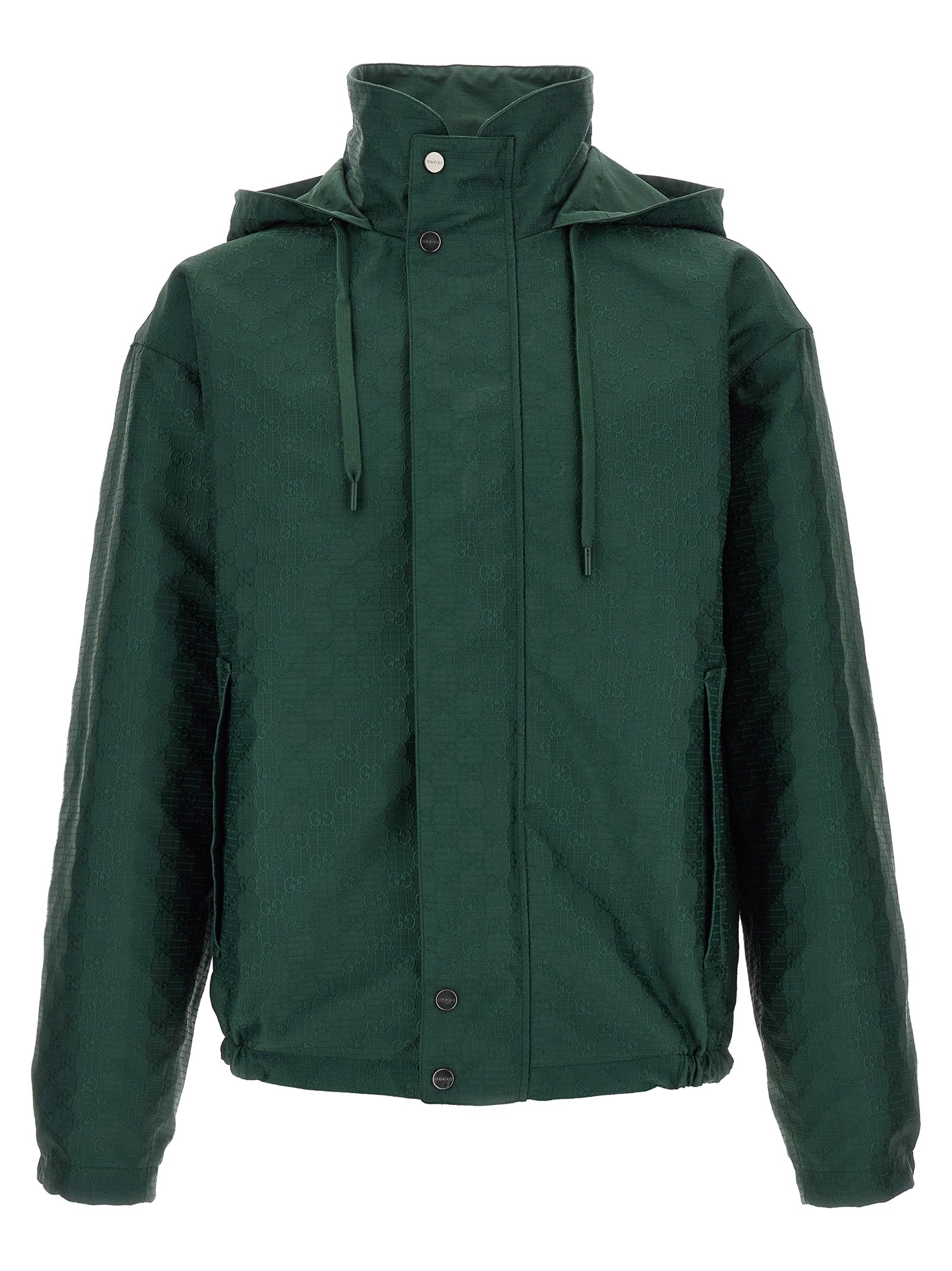 Bicolor Cotton Shell Jacket