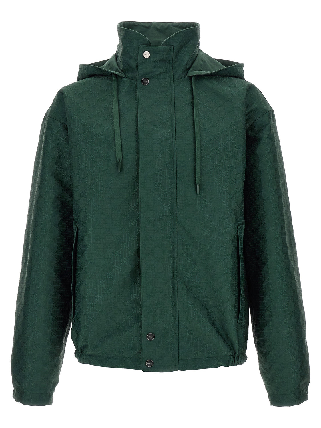 Bicolor Cotton Shell Jacket
