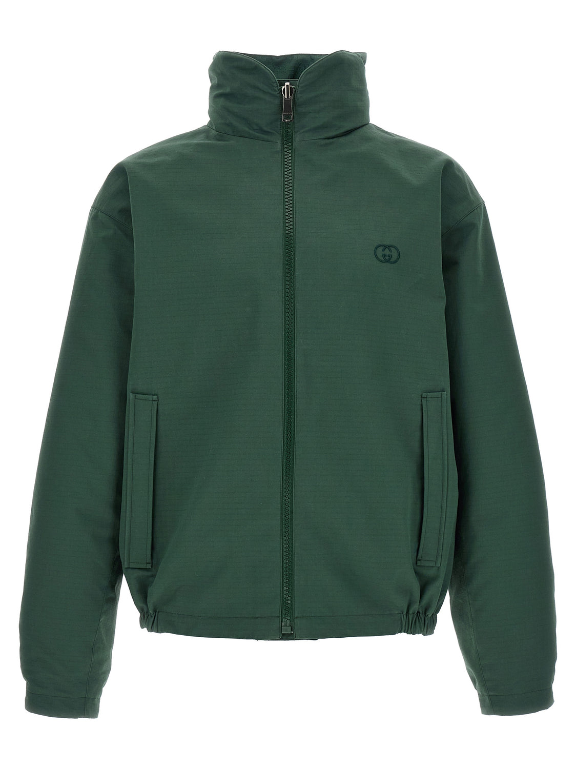 Bicolor Cotton Shell Jacket