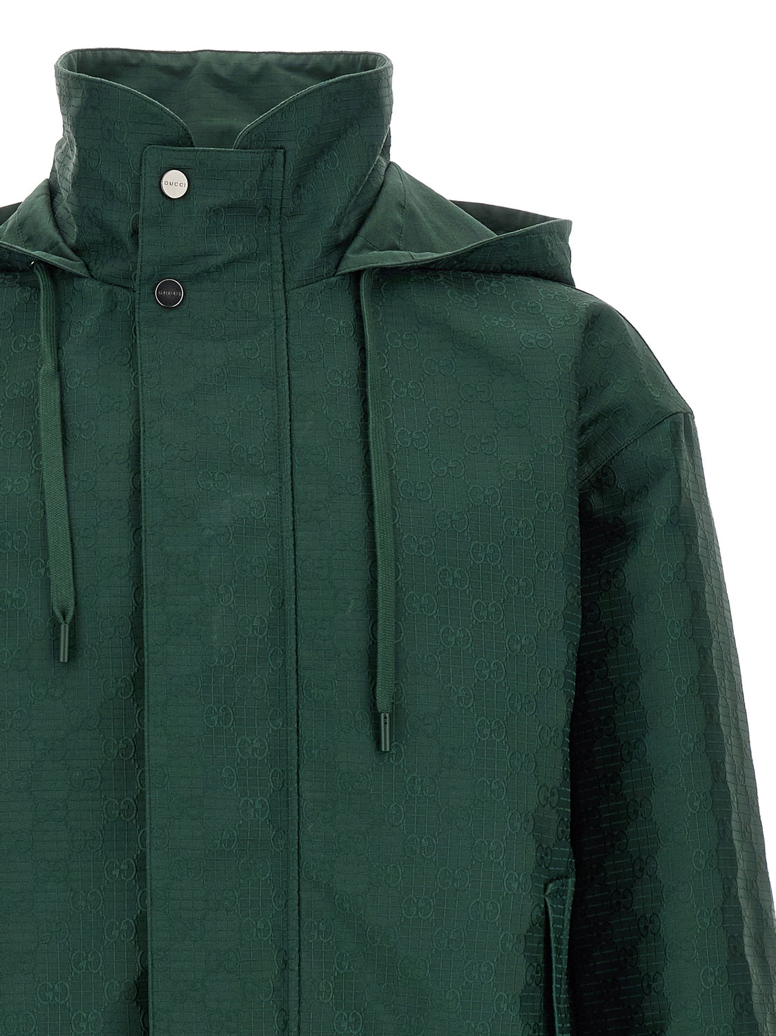 Bicolor Cotton Shell Jacket