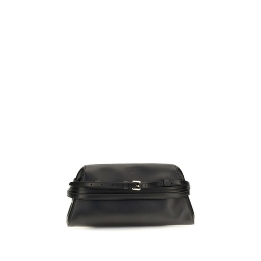 Black Goatskin Clutch Bag