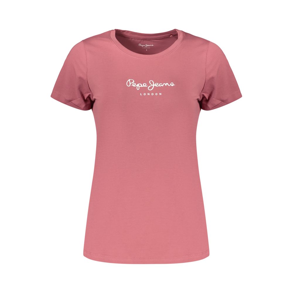 Pink Cotton Women's T-Shirt