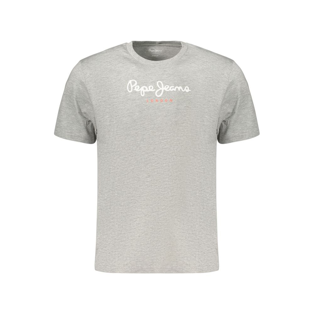 Gray Cotton Men's T-Shirt