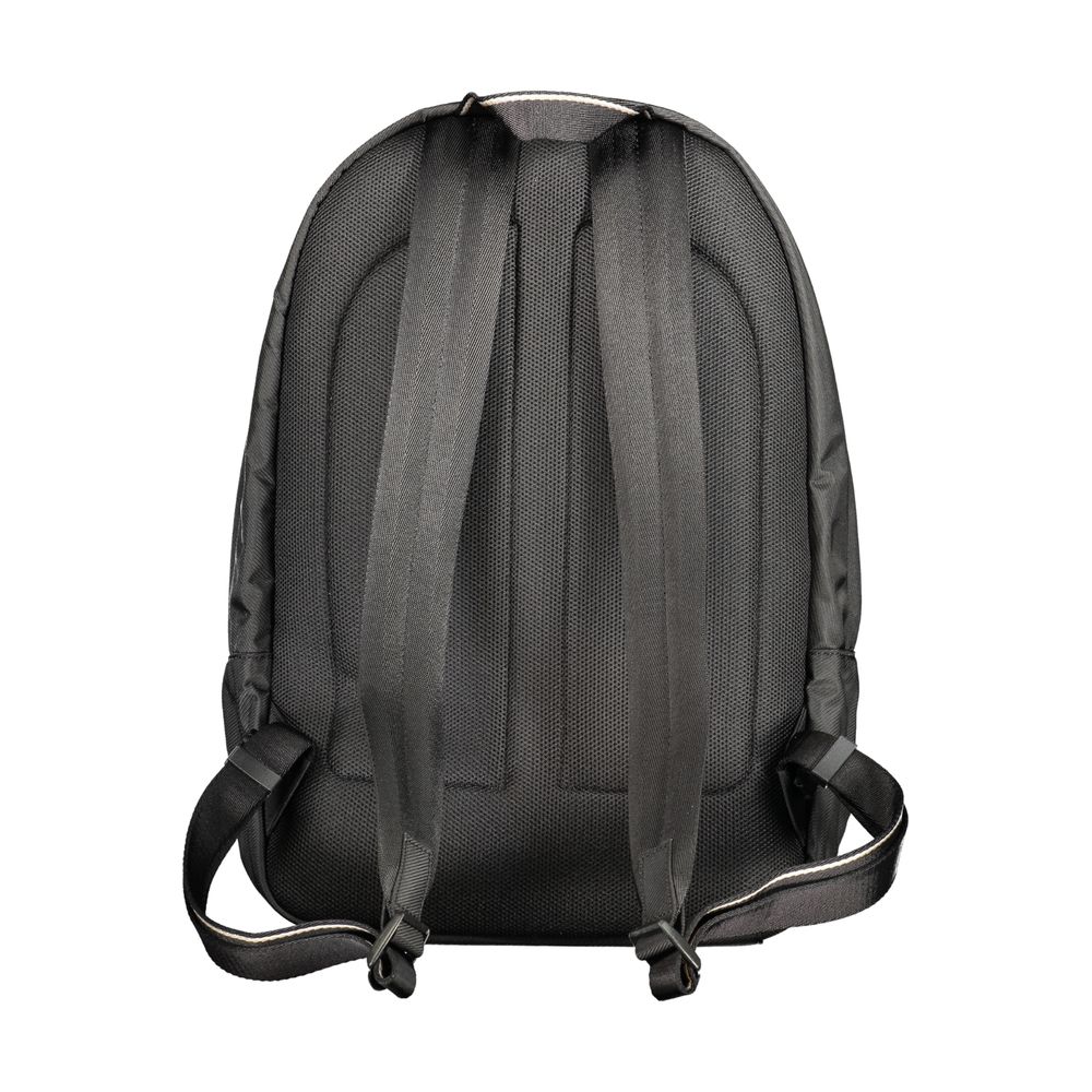 Black Polyester Men's Backpack